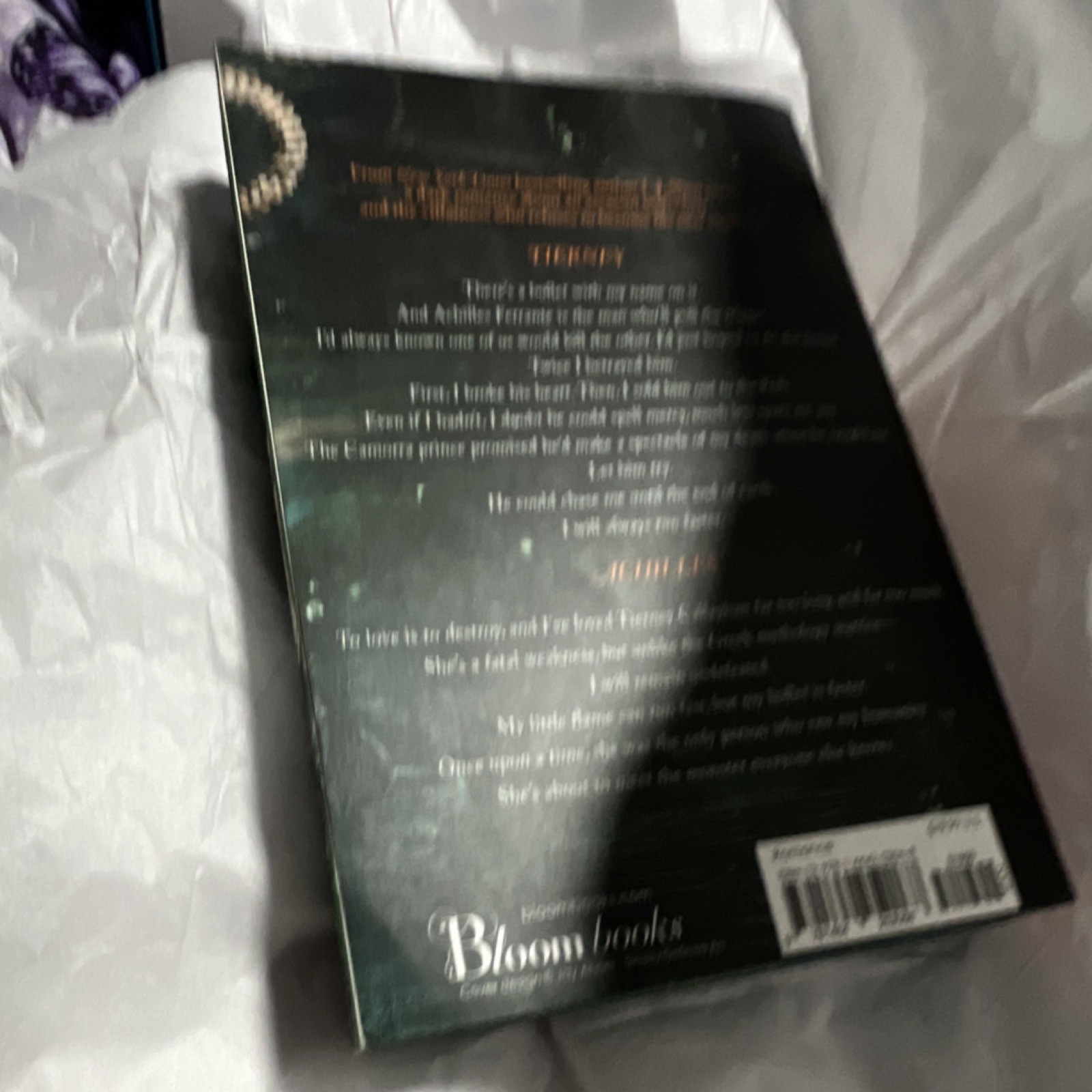 L.J. Shen Bad Bishop (Society of Villains) Paperback Novel, Bloom Books