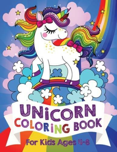 Unicorn Coloring Book: For Kids Ages 4-8 (US Edition) – Paperback – GOOD