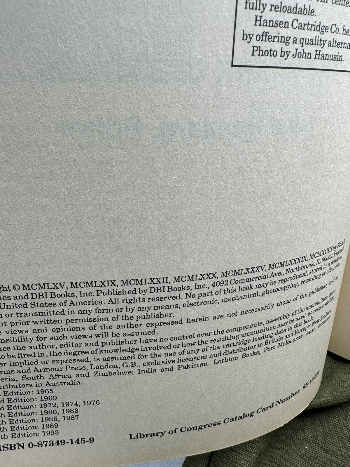 Cartridges of the World – 7th Edition,Revised and Expanded. 464 Pages. F. Barnes