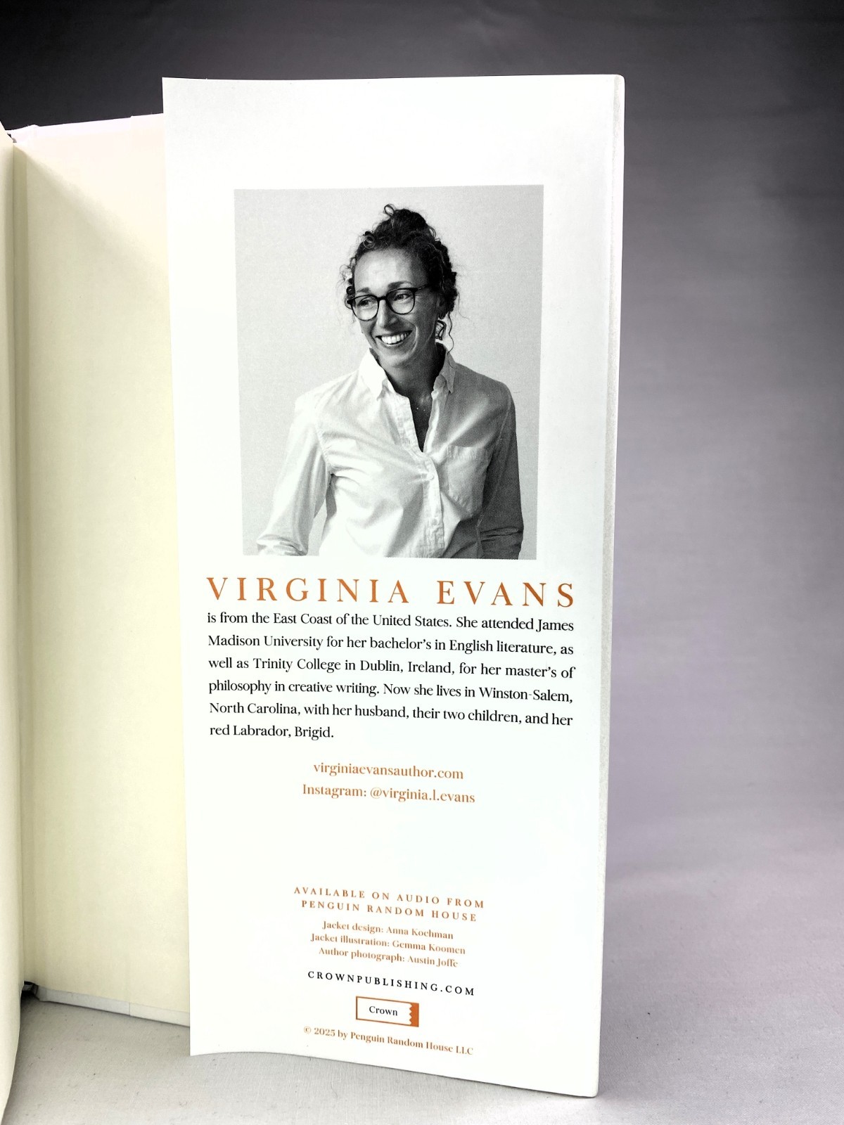 SIGNED – THE CORRESPONDENT Virginia Evans 1ST EDITION hardcover dj BRAND NEW