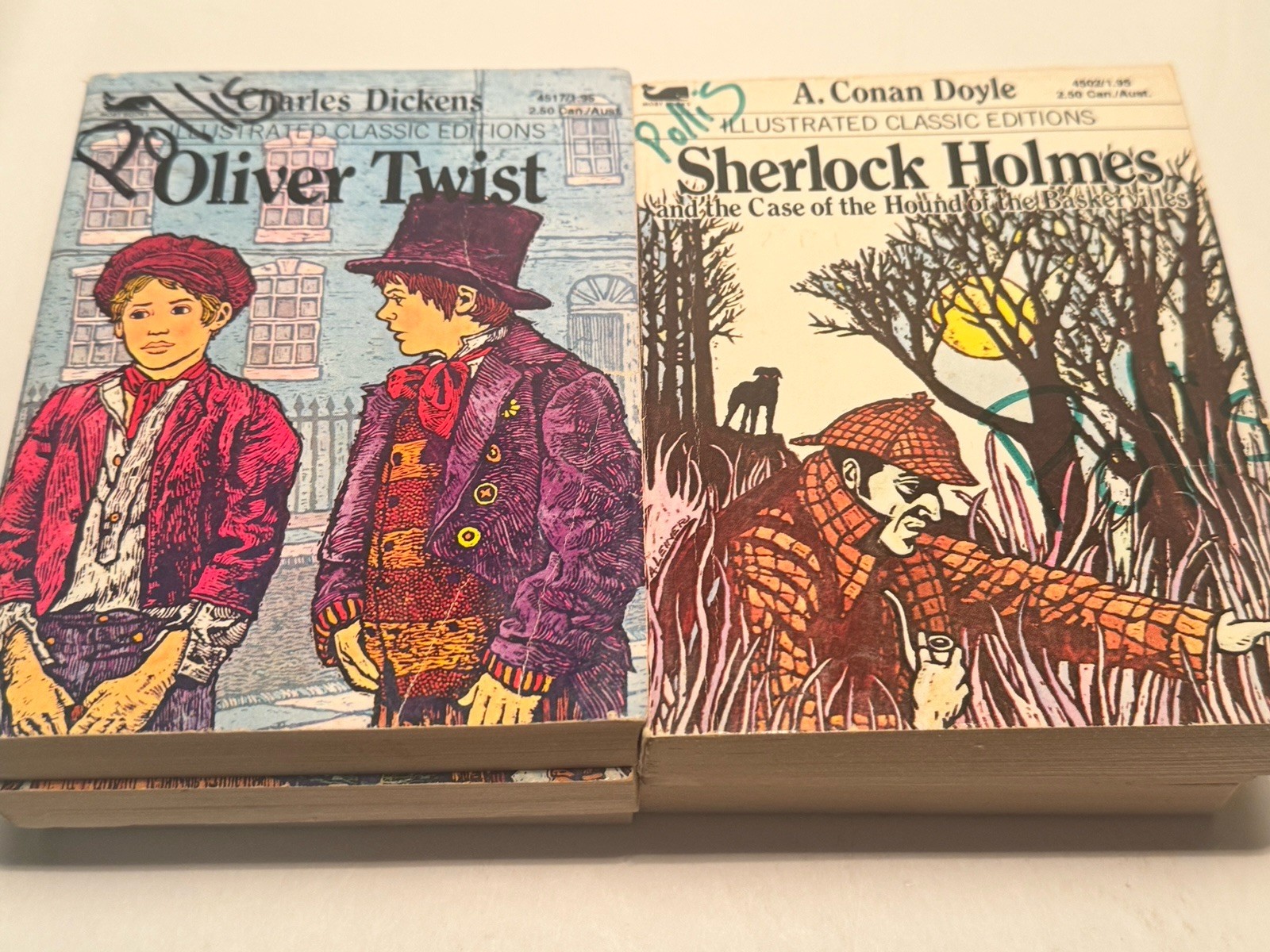 Lot Of 9 Moby Books Illustrated Classic Editions Mini Paperback Books 1970’s