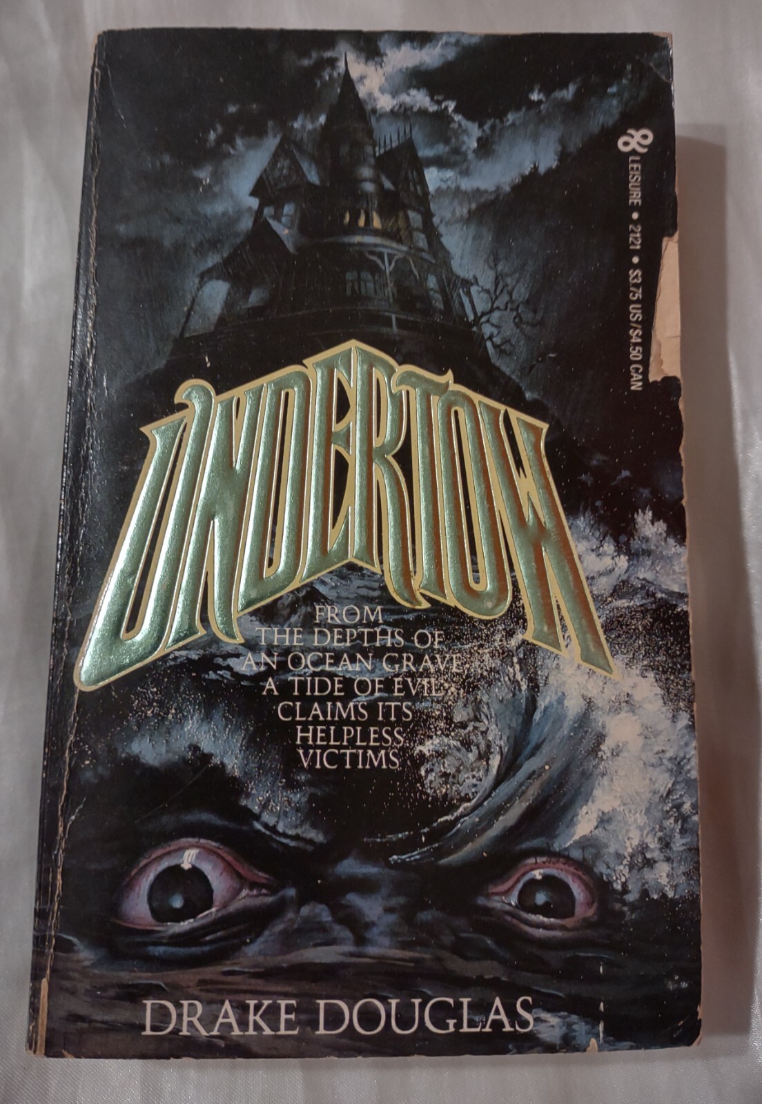 UNDERTOW by DRAKE DOUGLAS=1984 LEISURE OCCULT PB /EVIL HORROR /SATAN Of The SEA