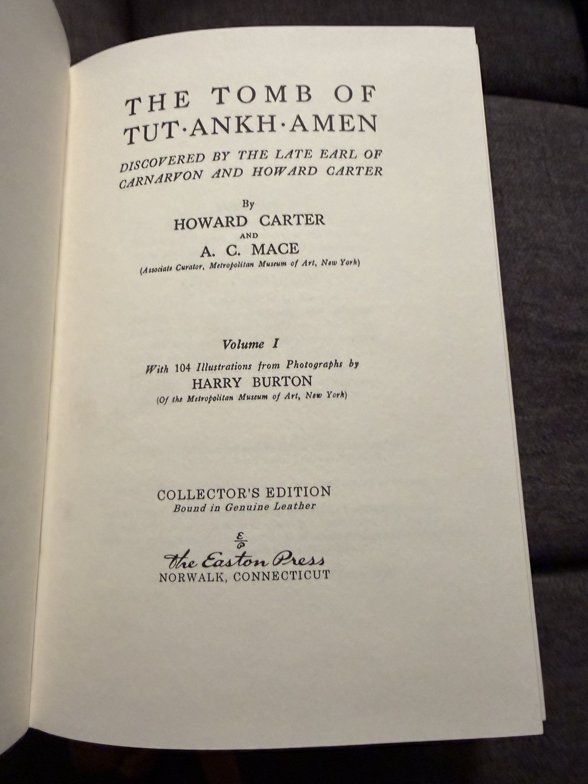 THE TOMB OF TUTANKHAMEN By Howard Carter, 3-Volume Set. 2009 EP Hardcover
