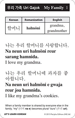 Let’s Learn Korean Kit: 64 Basic Korean Words and Their Uses (Flash Cards, Free