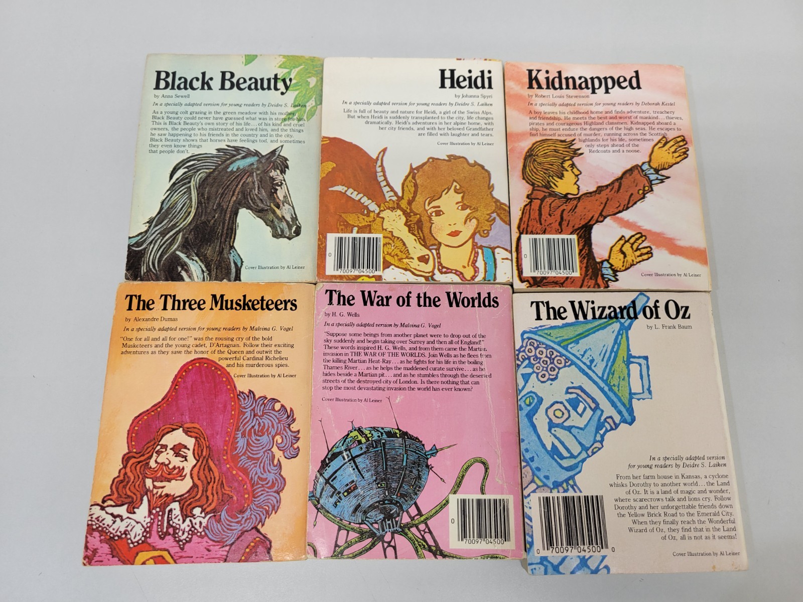 Lot of 6 Vintage Moby Books Illustrated Classic Editions Mini Paperback Books