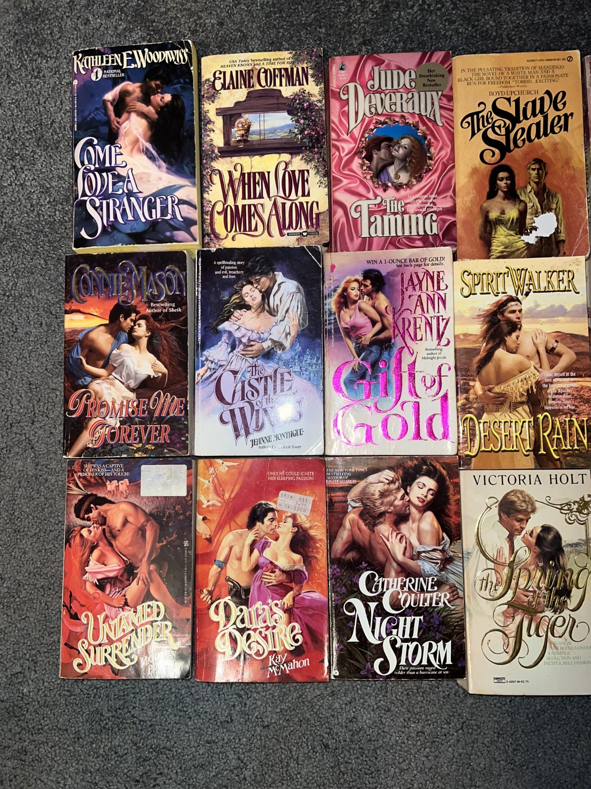 Vintage Romance Novels Lot Of 20 1980’s 1990’s 2000’s Paperbacks Books Lot