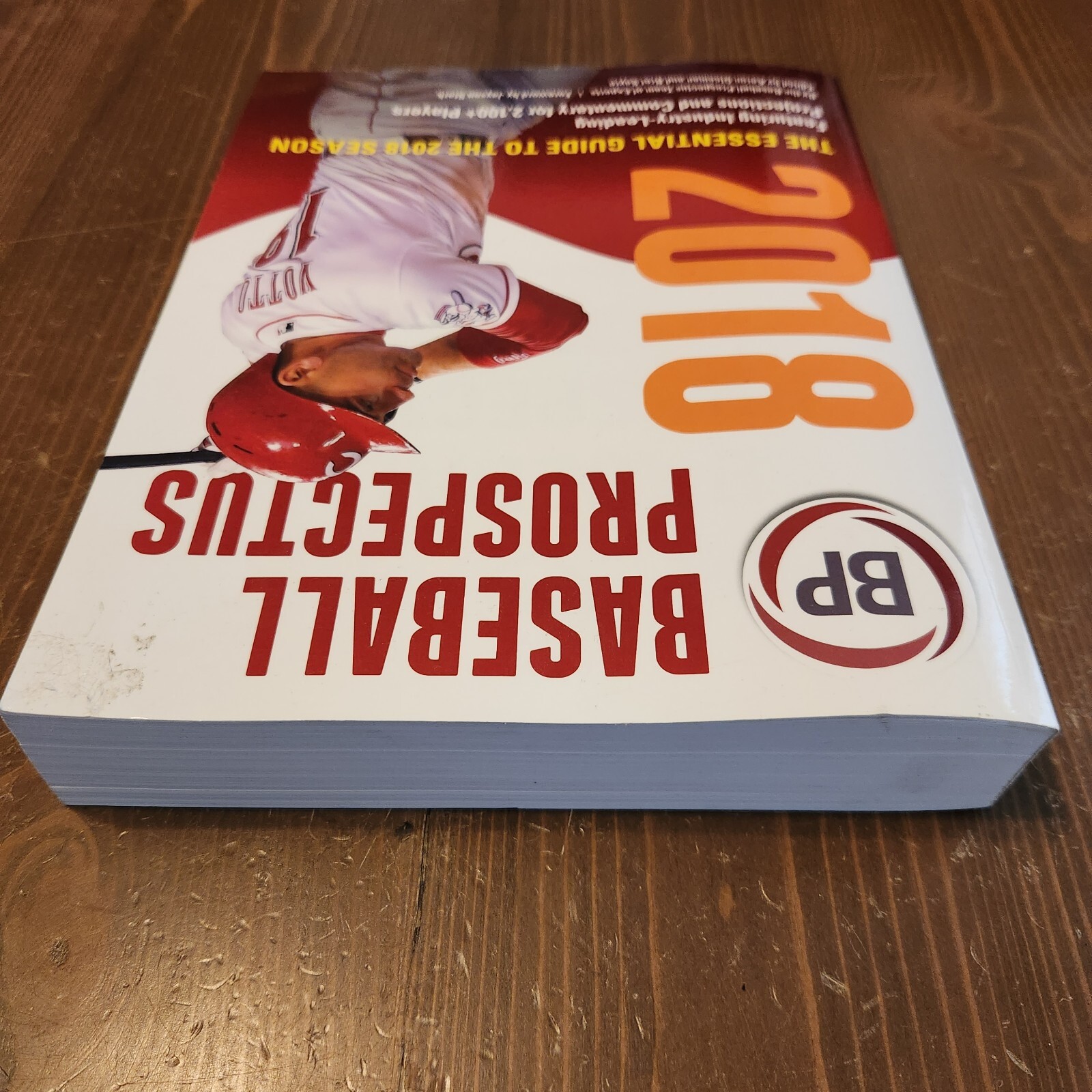 Baseball Prospectus 2018 Joey Votto Cover Thick Guide Book 594 Pages Collectible