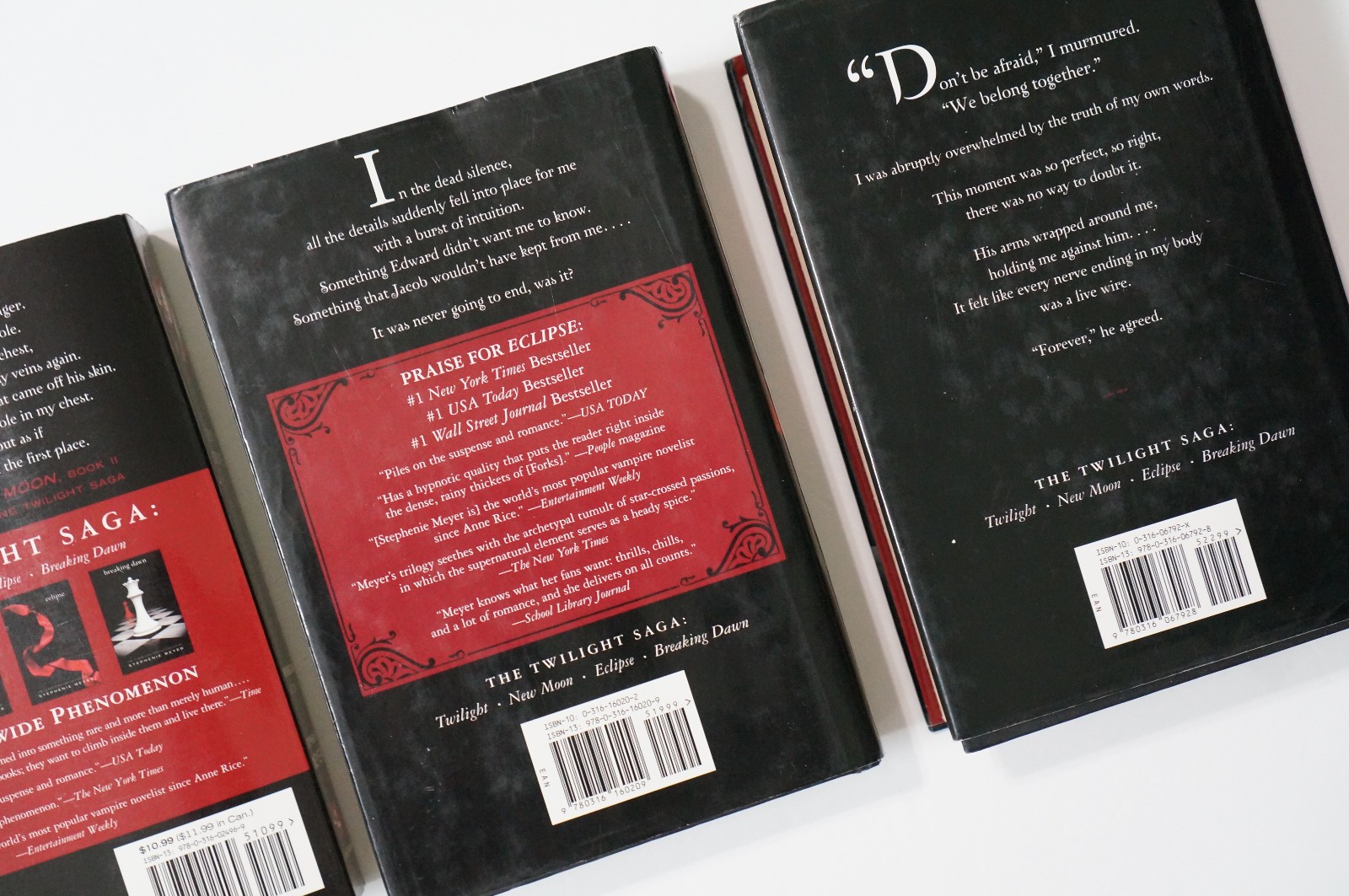 Twilight Saga Book Series 1-4 Stephenie Meyer New Moon Eclipse Breaking Dawn lot
