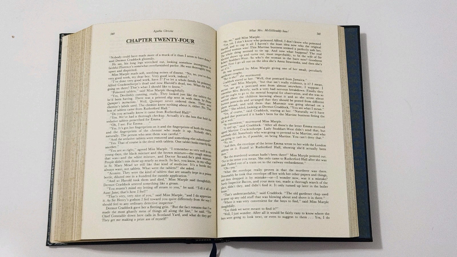 Agatha Christie – Five Miss Marple Mysteries – Longmeadow Press 1985 Leather