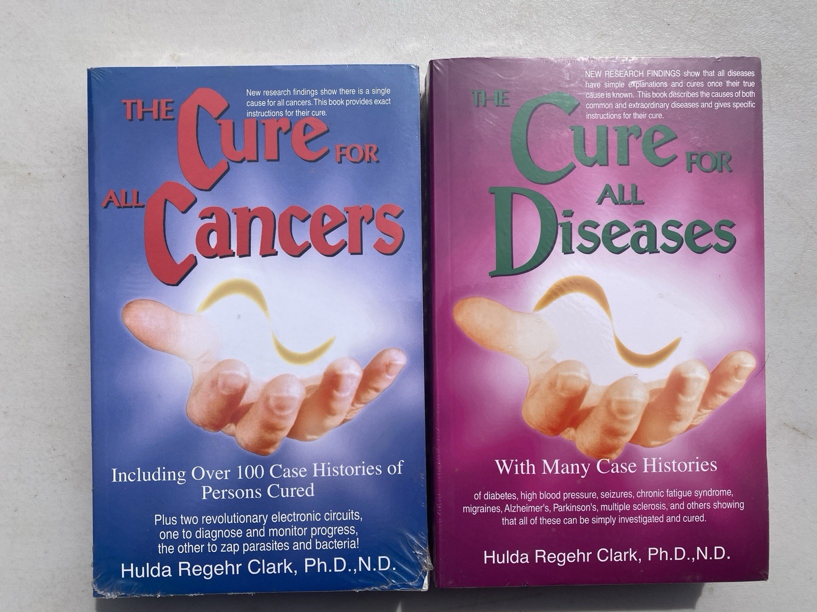 The Cure For All Cancers & Diseases Hulda Regehr Clark 2 PB Lot Sealed NEW