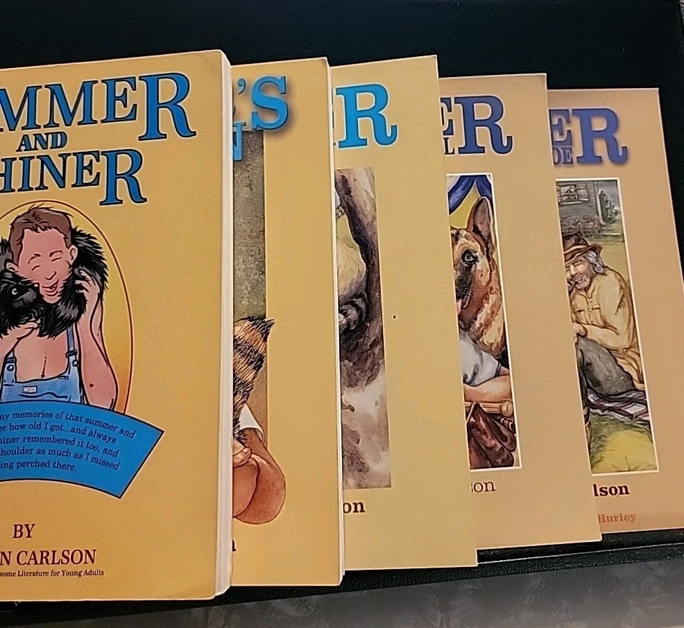 Shiner Series 5 Books, All Signed By The Author Noah Carlson