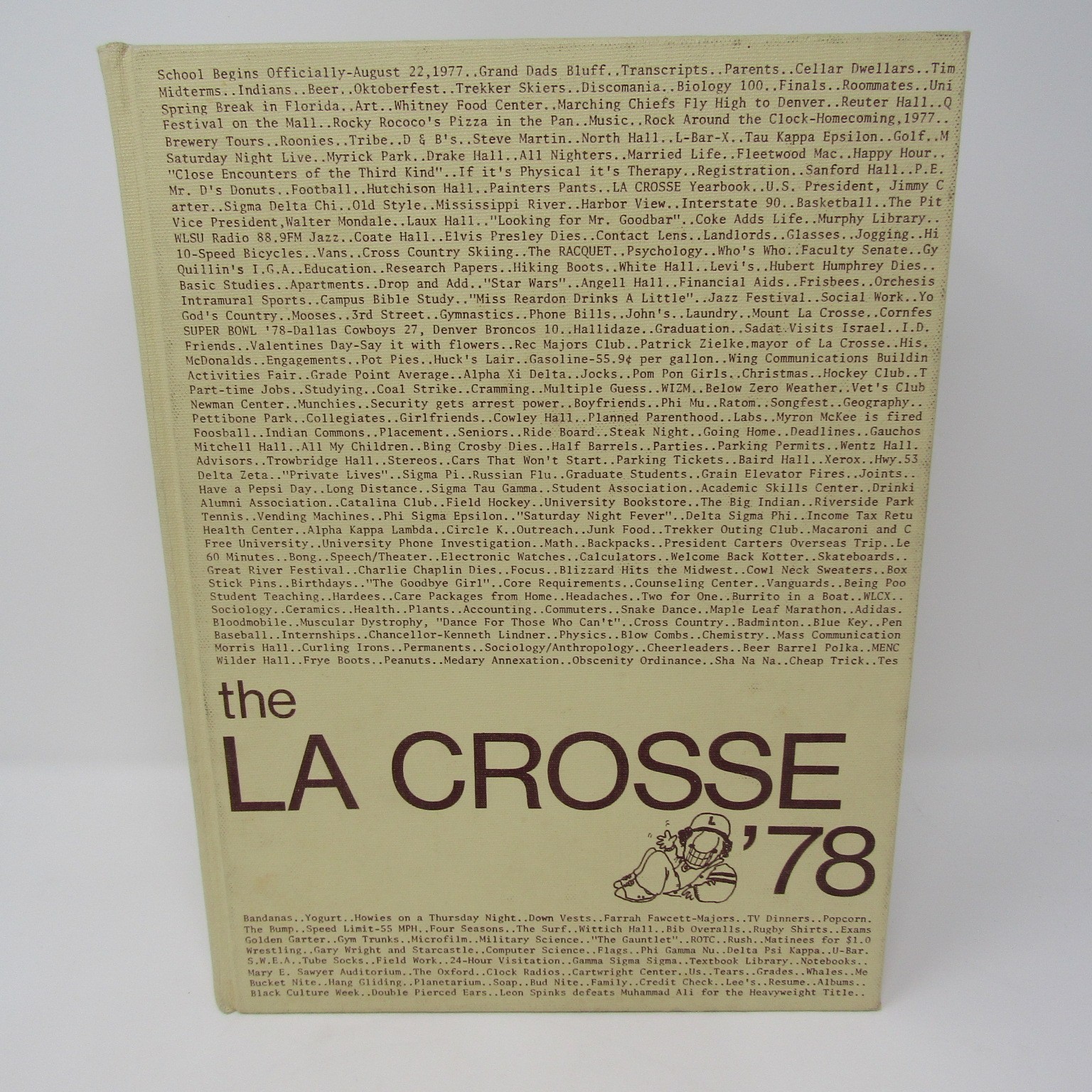 1978 UW-LaCrosse College Yearbook University Wisconsin Hardcover 272 Pages