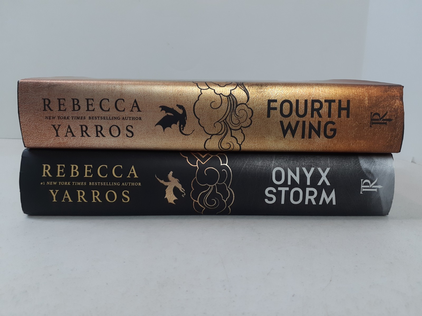 Lot of 2 Rebecca Yarros Hardcover Books Fourth Wing & Onyx Storm Fantasy Dragons