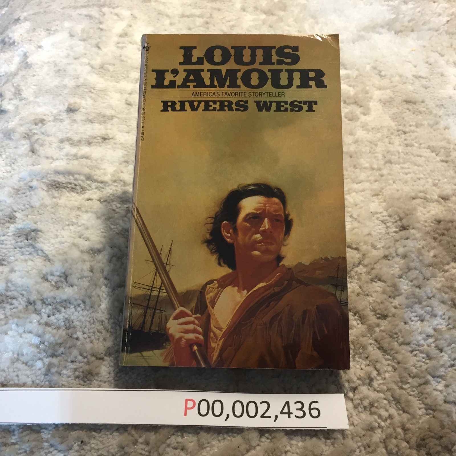 Rivers West Louis L’Amour 1975 Bantam Steamboat Building Louisiana Purchase Book