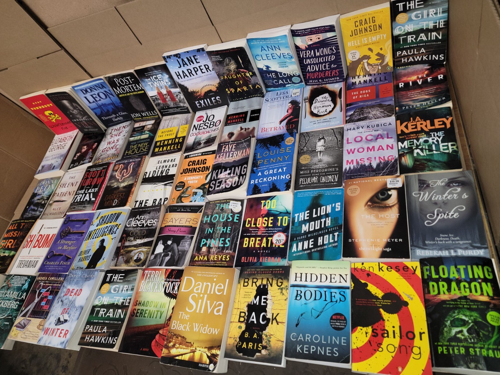 Lot of 10 Pounds Mystery Large Trade Paperback Books Suspense Thriller Crime MIX