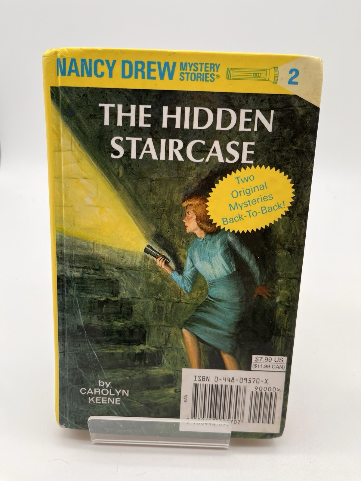 Nancy Drew Mystery Stories 2 Book Lot- 2-in-1 book (#1 & 2) & #5 Hardcover