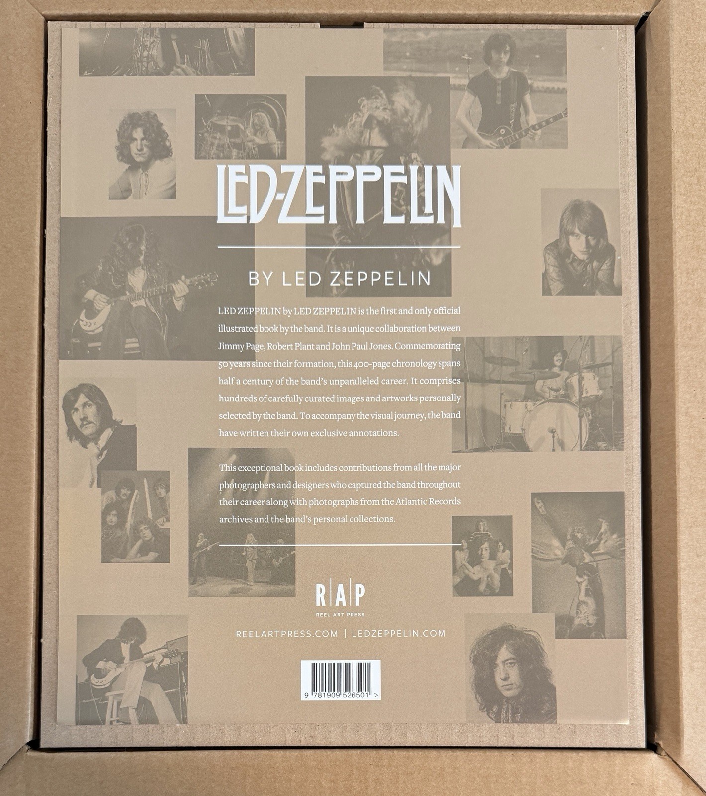 Led Zeppelin By Led Zeppelin Hardcover Book 400 Pages NOT SIGNED NO AUTOGRAPH