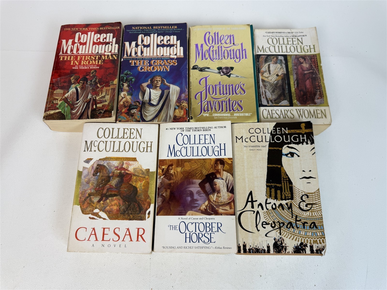 Colleen McCullough Lot 7 Masters of Rome First Man in Rome to Antony & Cleopatra