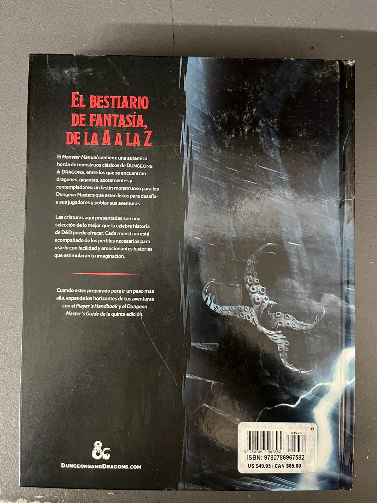 Dungeons and Dragons Monster Manual (Spanish Edition)-New