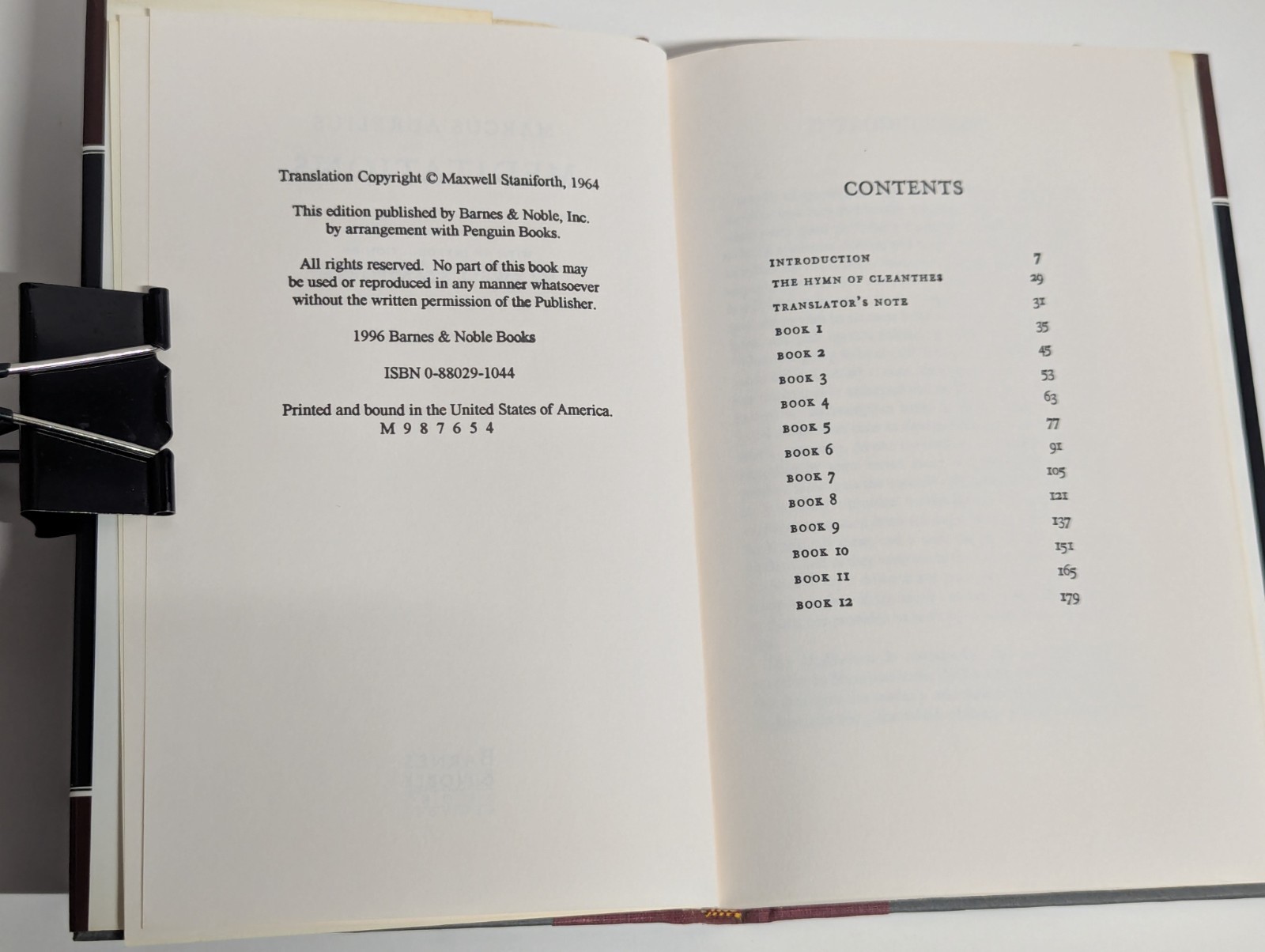 Meditations HCdj Marcus Aurelius Roman Emperor 1996