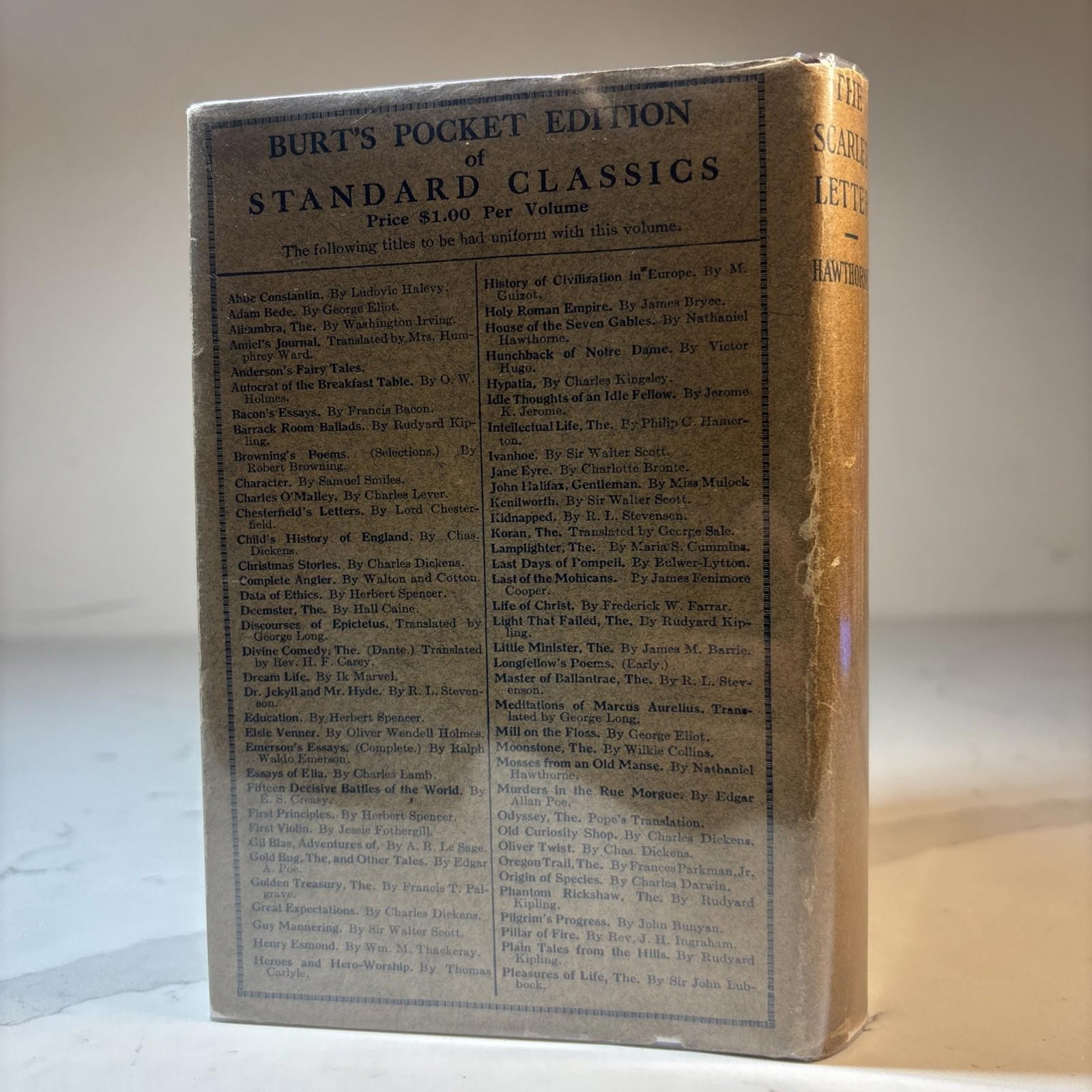 The Scarlet Letter by Nathaniel Hawthorne 1920s-1930s A.L. Burt Company