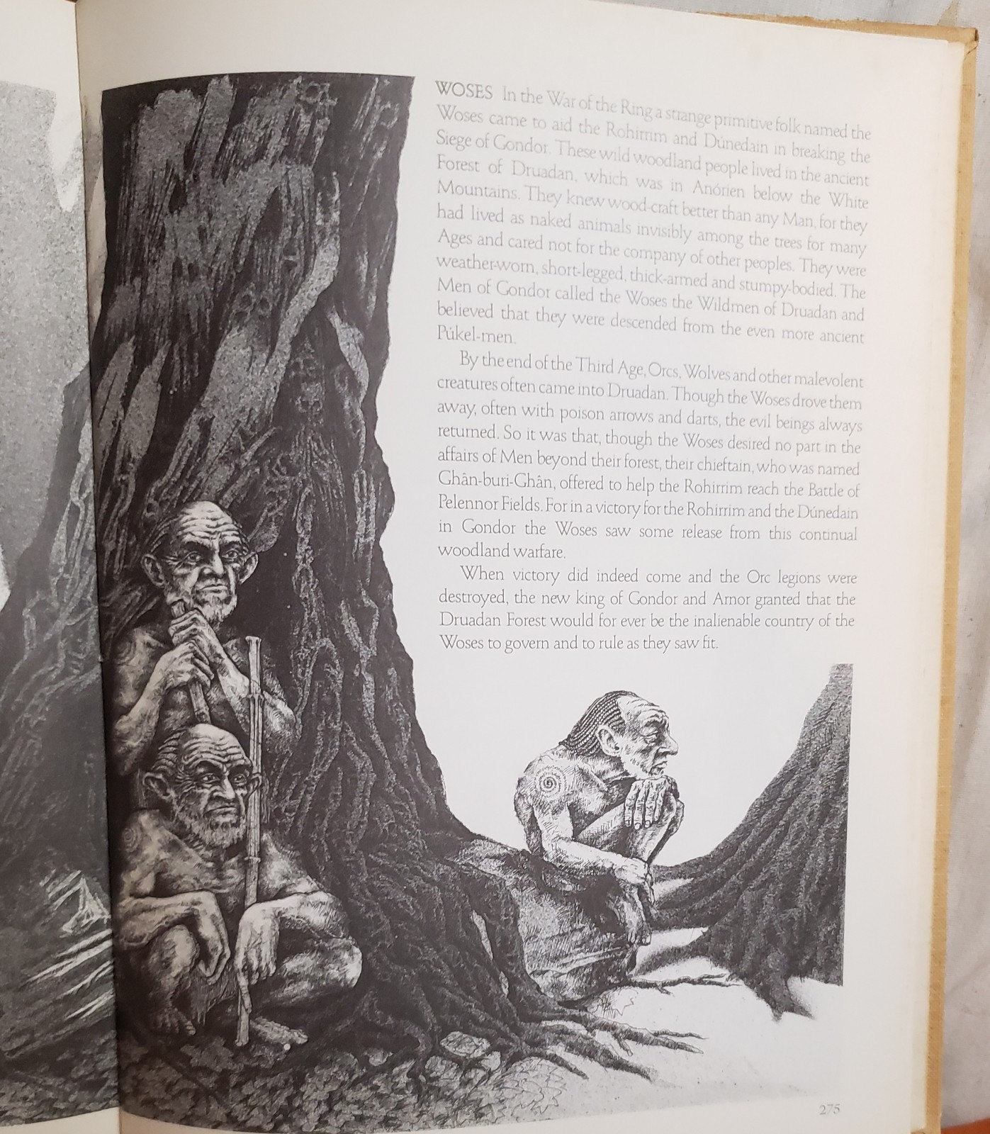 A Tolkien Bestiary by David Day HC 1979 Crescent Books 11X8.5X1″ Illus 2 lb 10 o