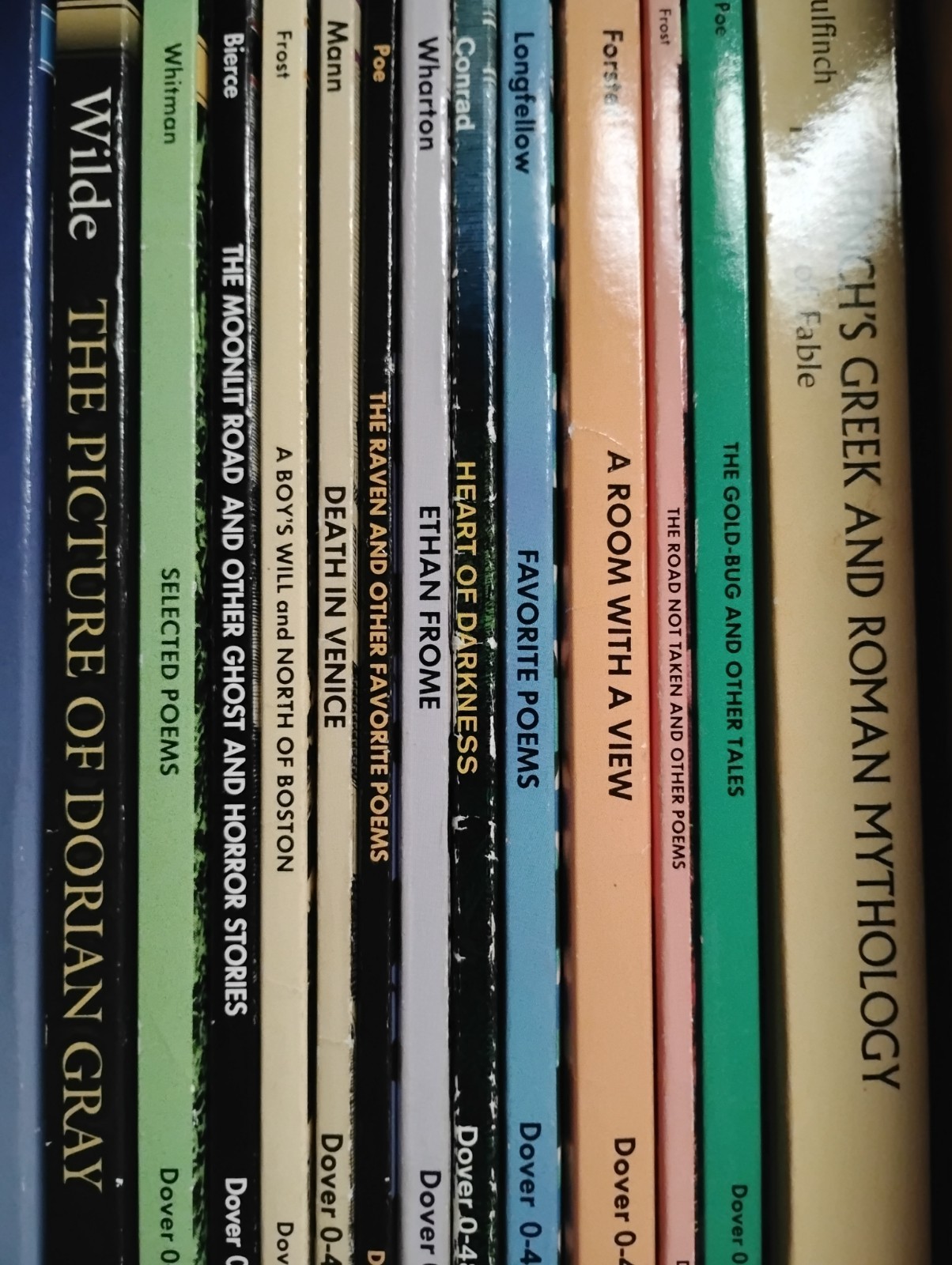 Lot of 34 Dover paperbacks, classics Twain, Dracula, Moby-Dick and more