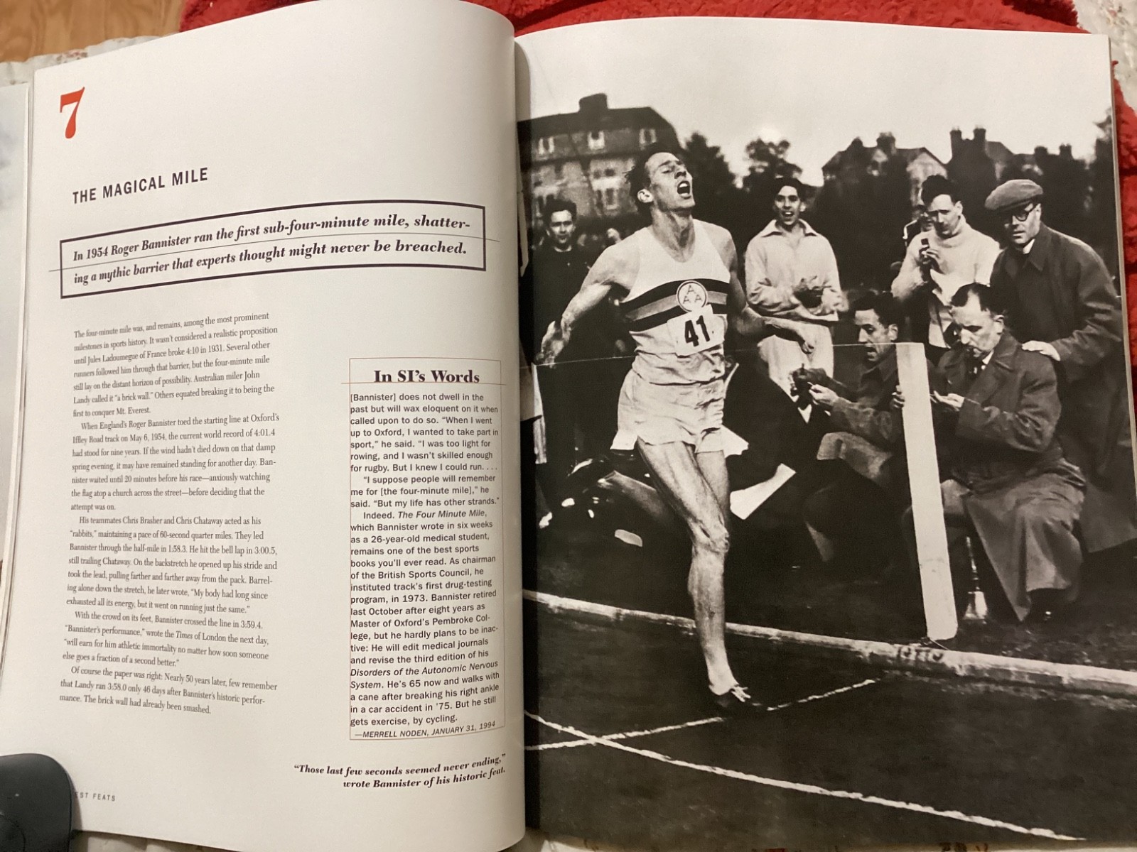 SPORTS ILLUSTRATED GREATEST FEATS,UNFORGETTABLE ACCOMPLISHMENTS,174 PAGES/NO PH