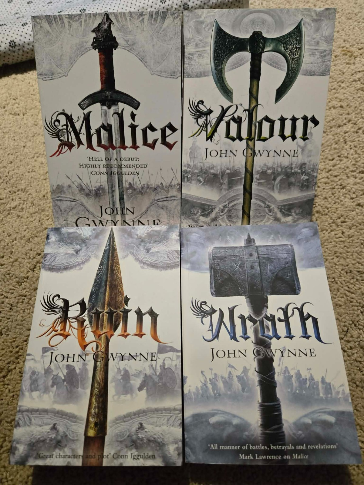 NEW SIGNED Faithful and the Fallen – John Gwynne – Trade Paperback Bookplates