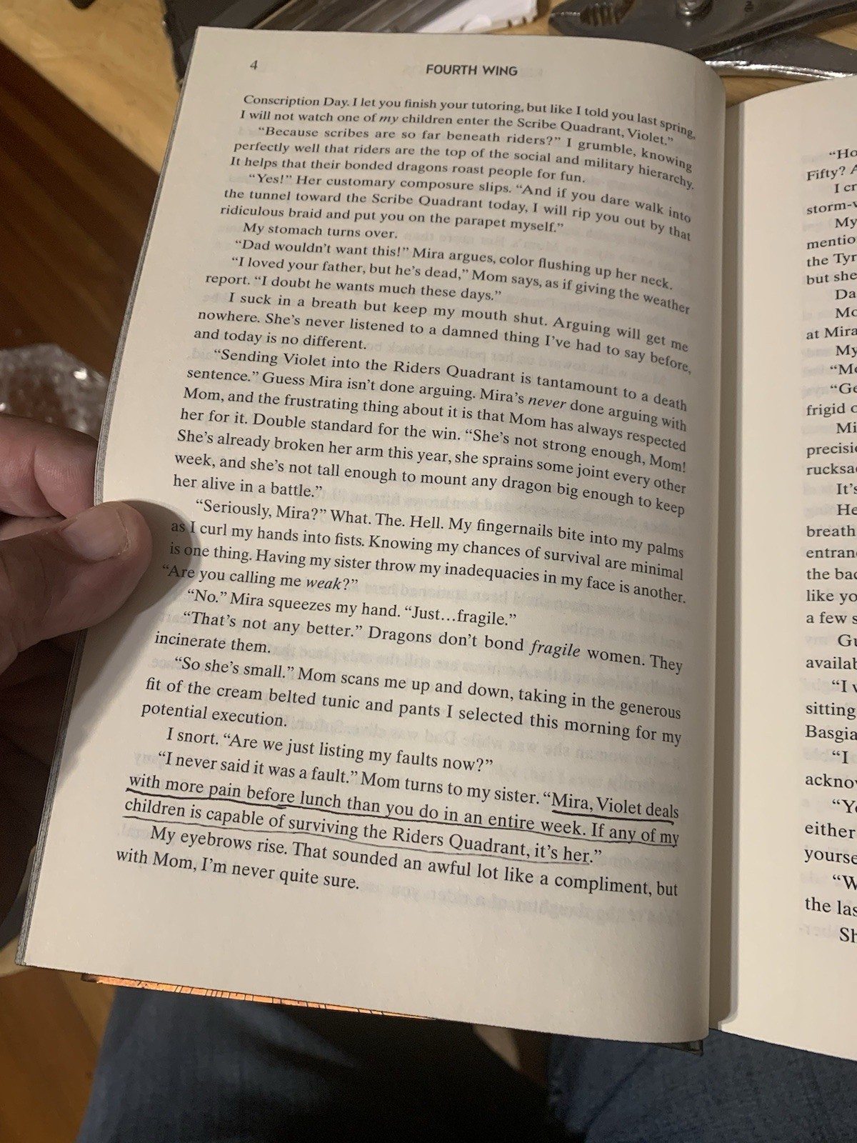 Fourth Wing By Rebecca Yarros 1st Edition 1st Printing Sprayed Edges