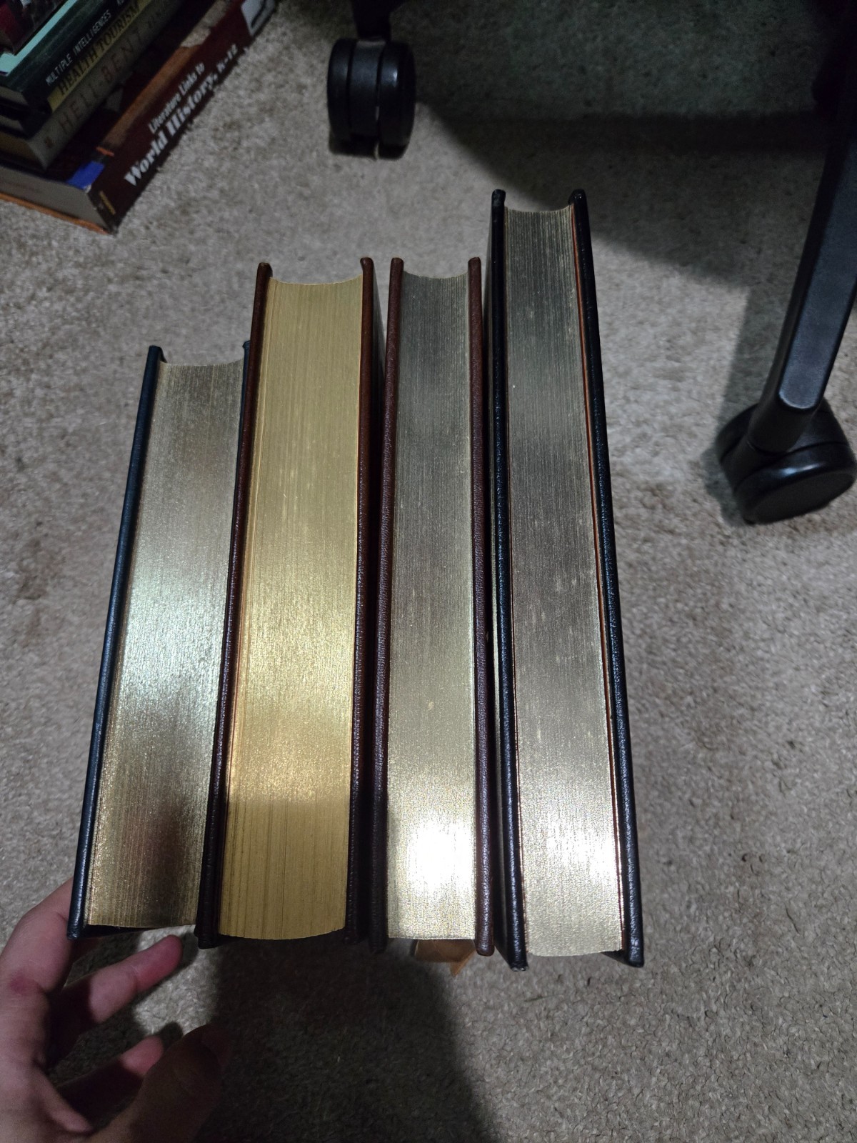 The Easton Press Lot of 4 Books – Descent of Man The Federalist Canterbury Tales