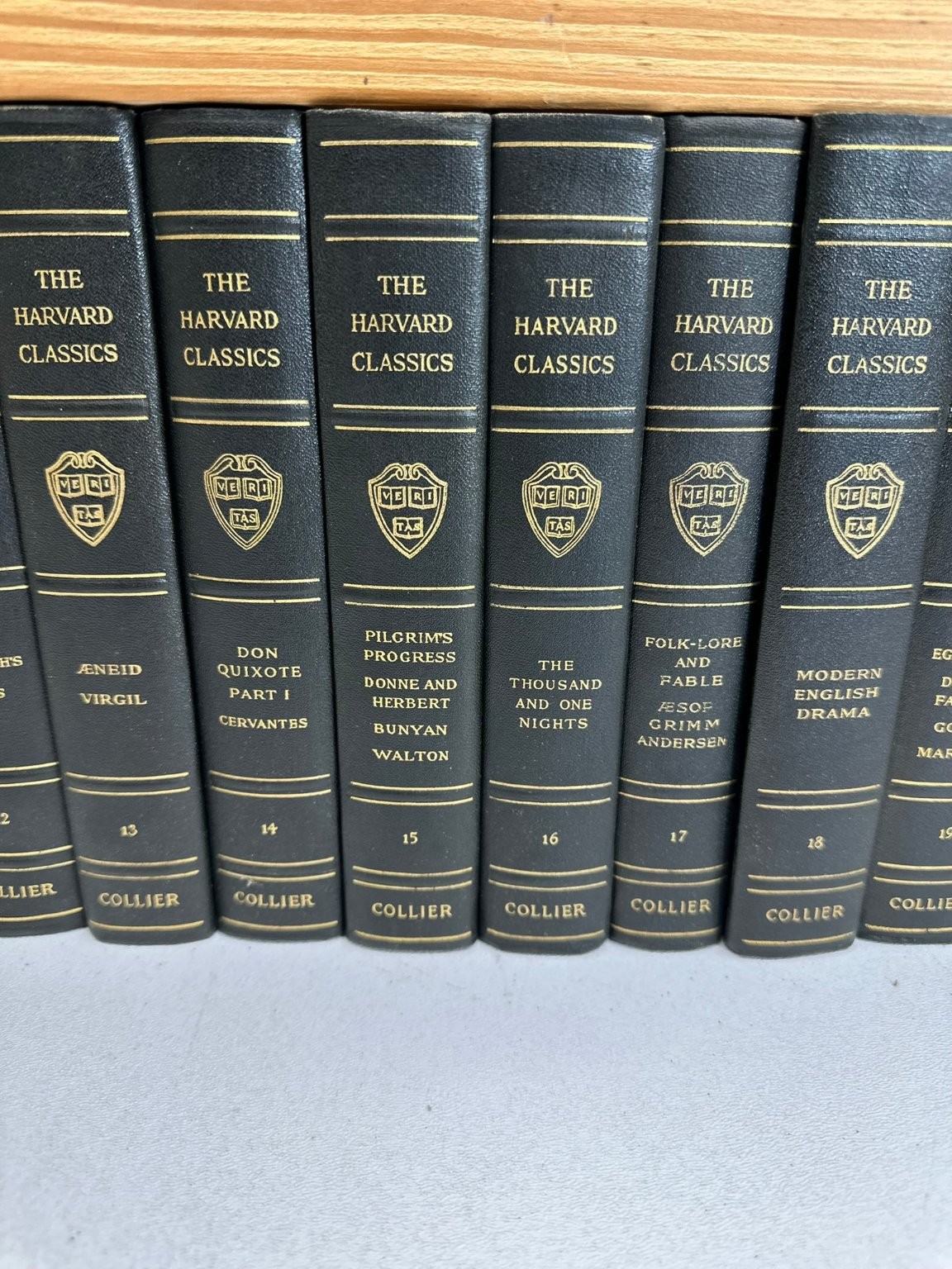 Harvard Classics 1909 Collier Vol 1-48 Set Literary Collection Soft Leather