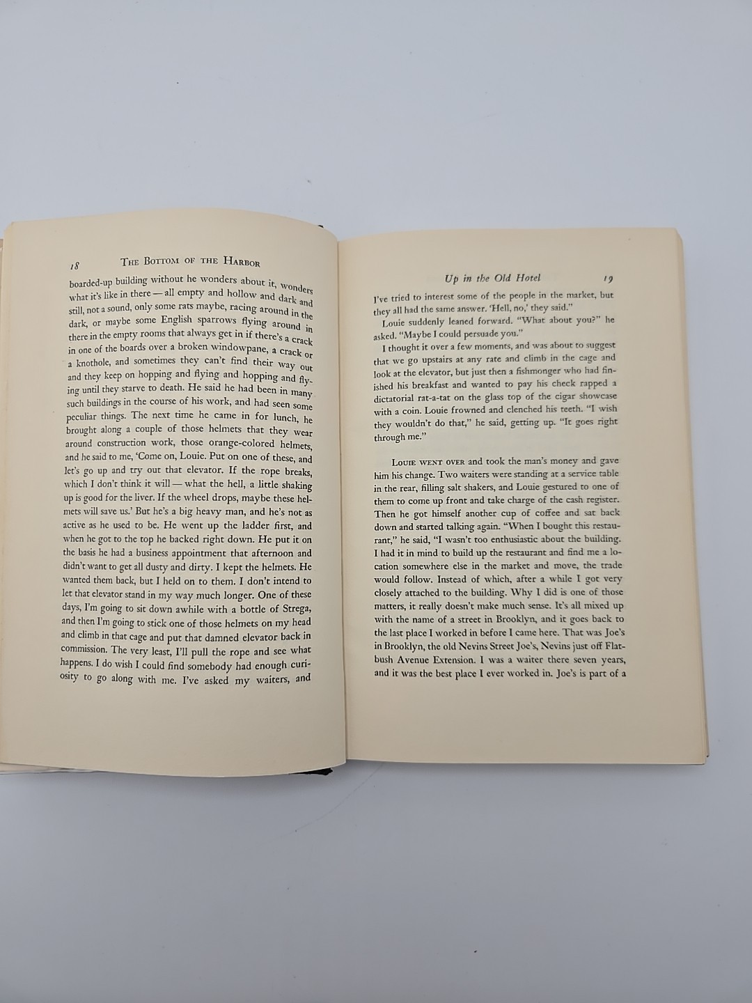 The Bottom of the Harbor by Joseph Mitchel, Little, Brown, 1959 Hard Cover- DJ