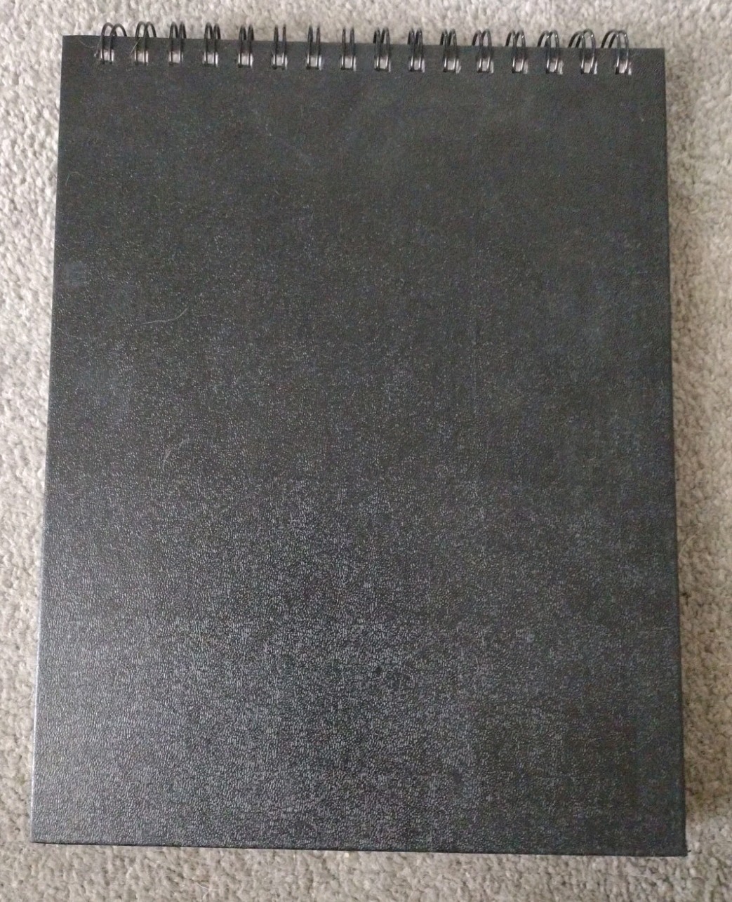 Piccadilly Sketchbook Black Hard Cover 8.5 X 11 Spiral Sketch Book Apx 80 Pages