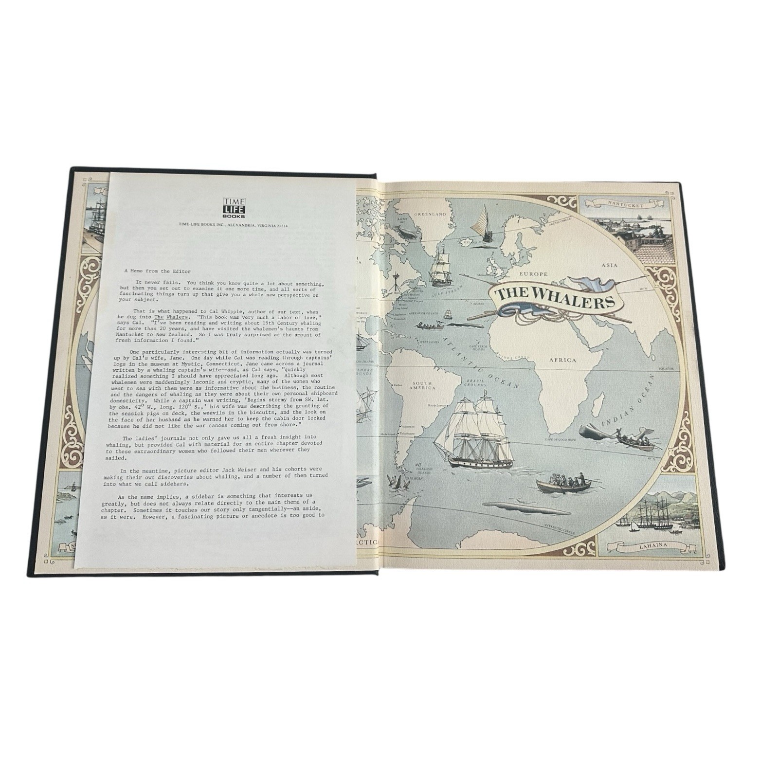 Vintage 1978 Time Life The Whalers Hardcover Maritime History Book 176 Pages EXC