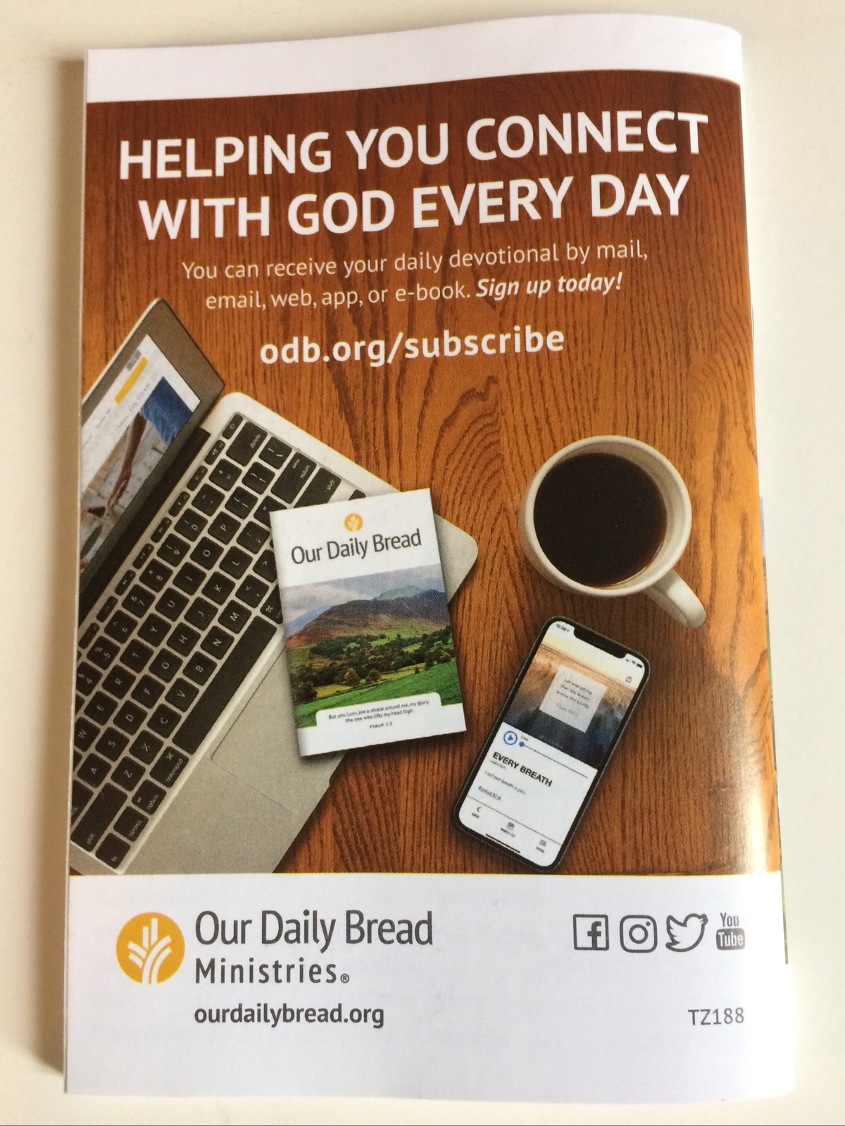 Our Daily Bread 2020 Paperback 90 Day Introductory Edition Devotional Booklet