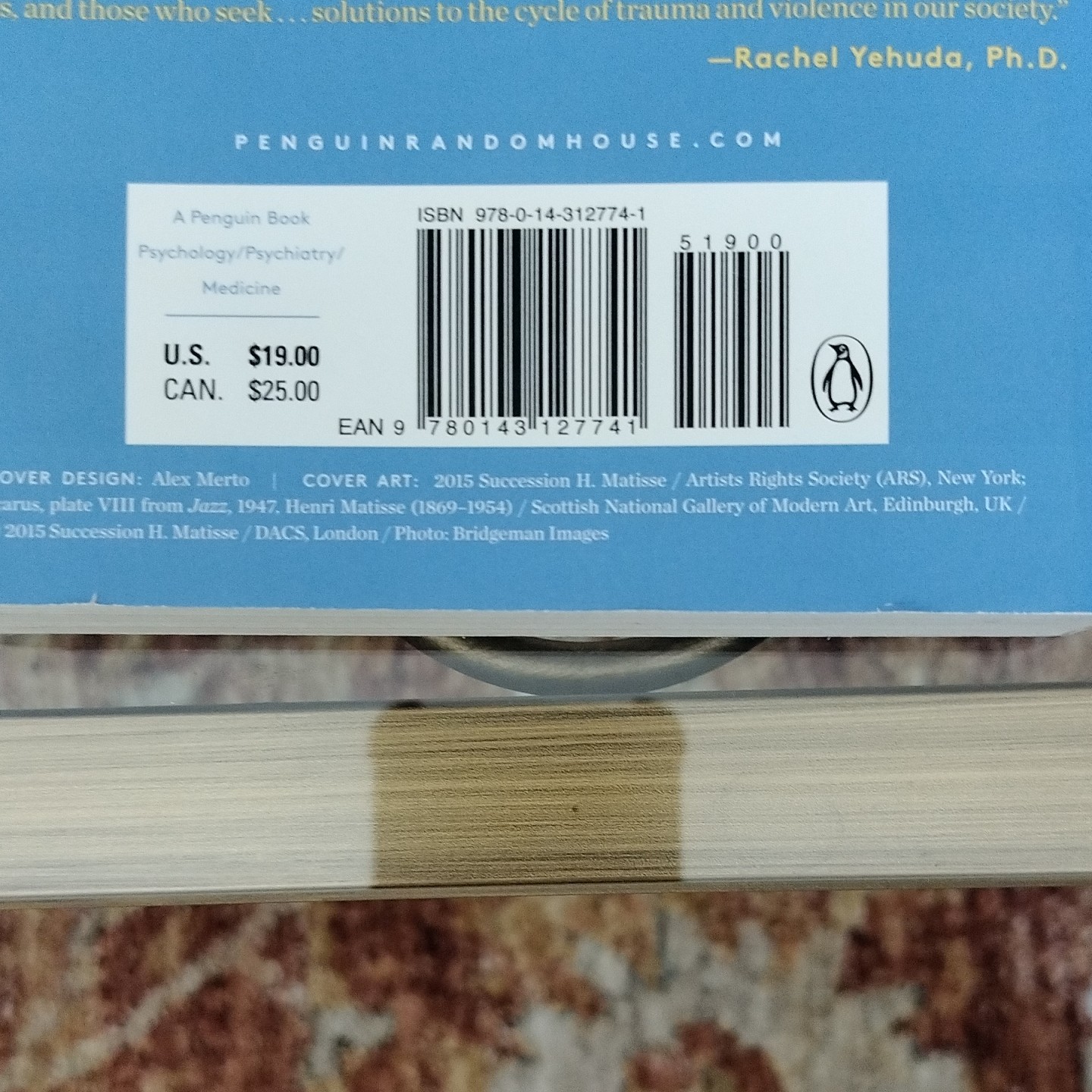 Bessel van der Kolk, M.D. The Body Keeps the Score Trauma Healing 2015 Paperback