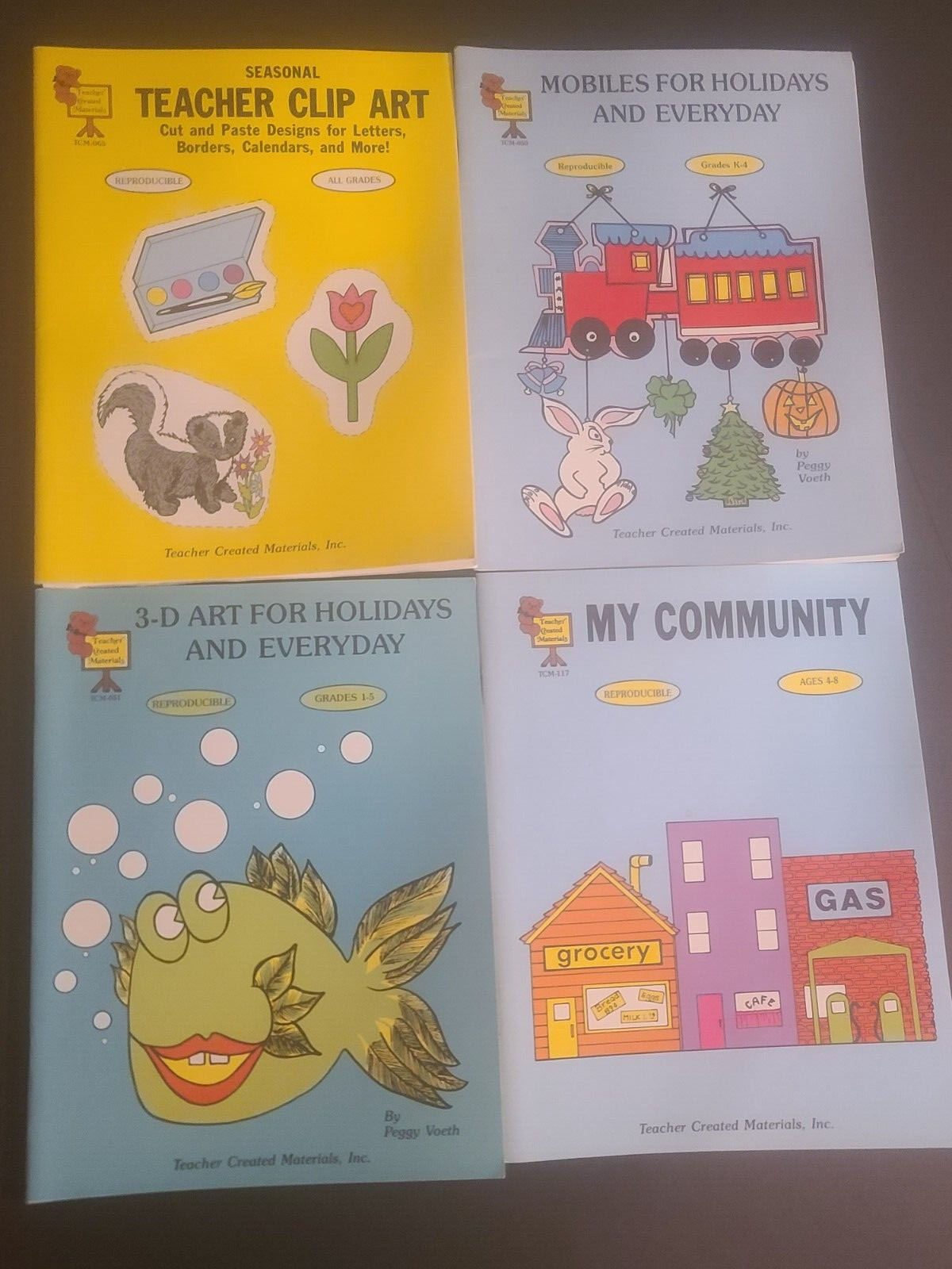 (LOT OF 4) Teacher Created Materials Inc. Childrens Activity Books