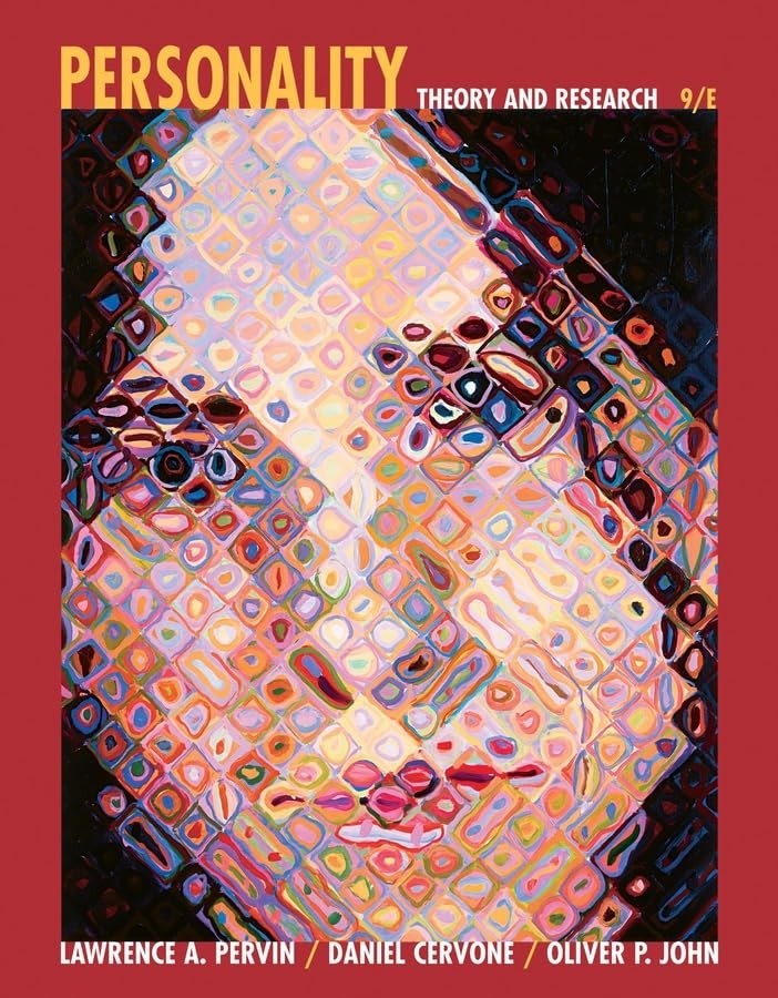 Personality: Theory and Research 9th Edition – Pervin, Cervone & John (HC, 2004)