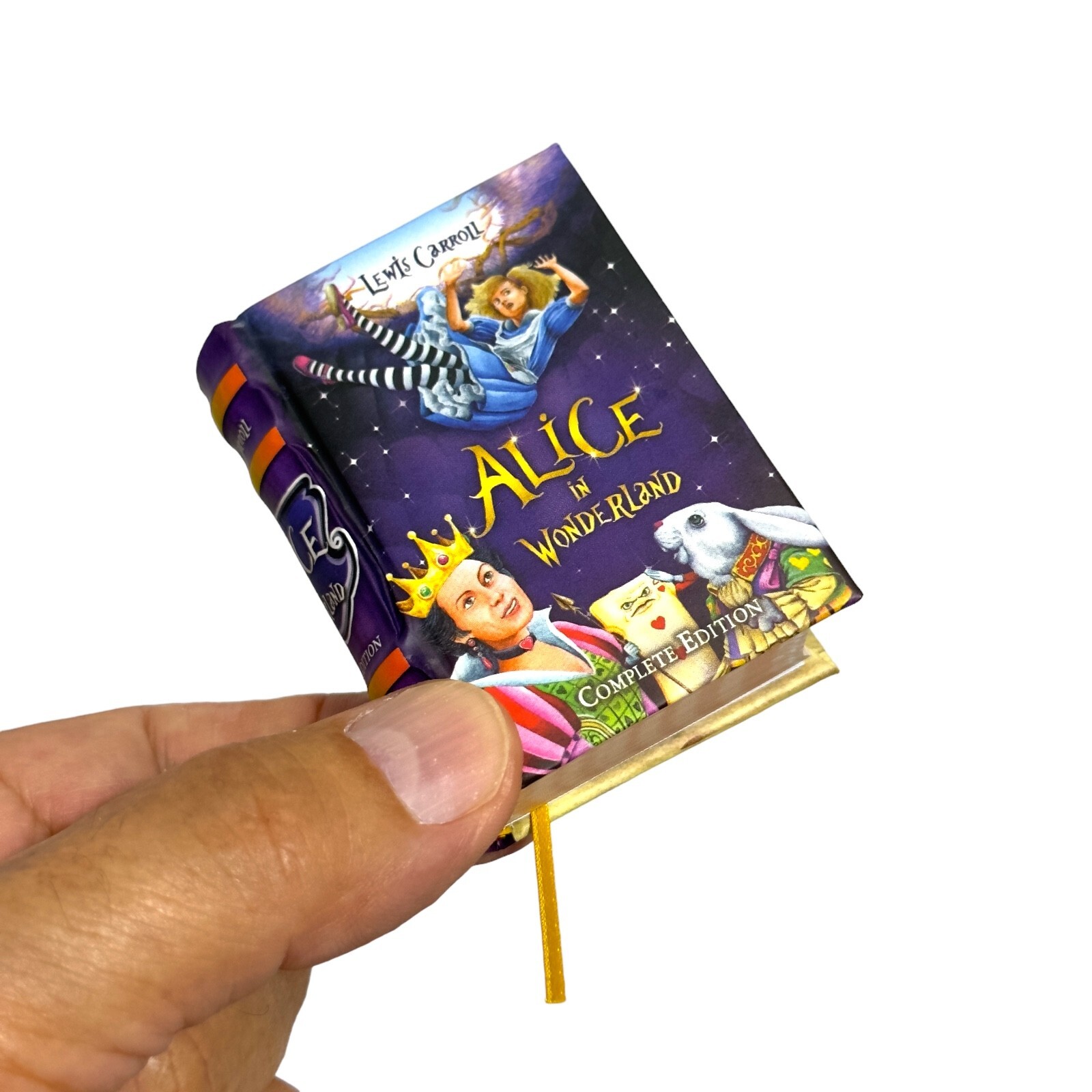 new Alice in Wonderland complete Edition mini book 2.65″ high hardcover 438 pgs