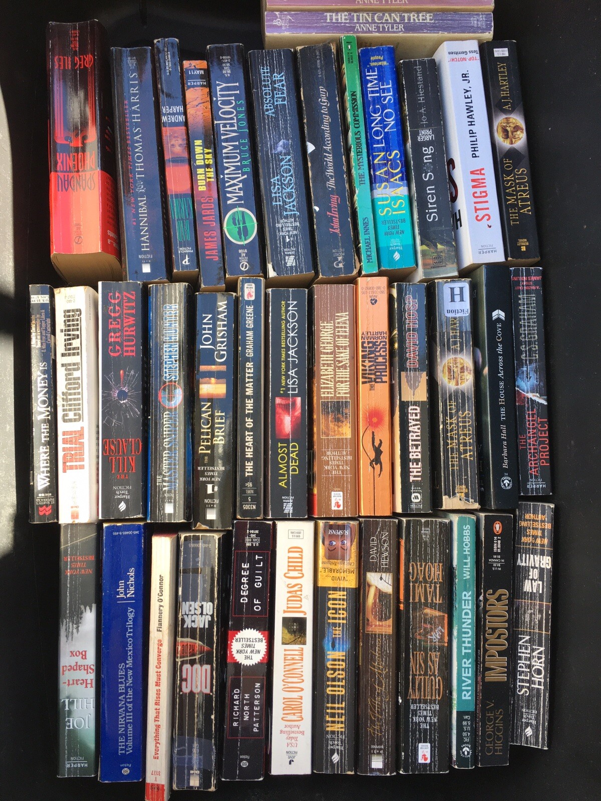 Lot Of 10 Suspense Crime Mystery Thriller Fiction Paperback Books Random Mix Lot