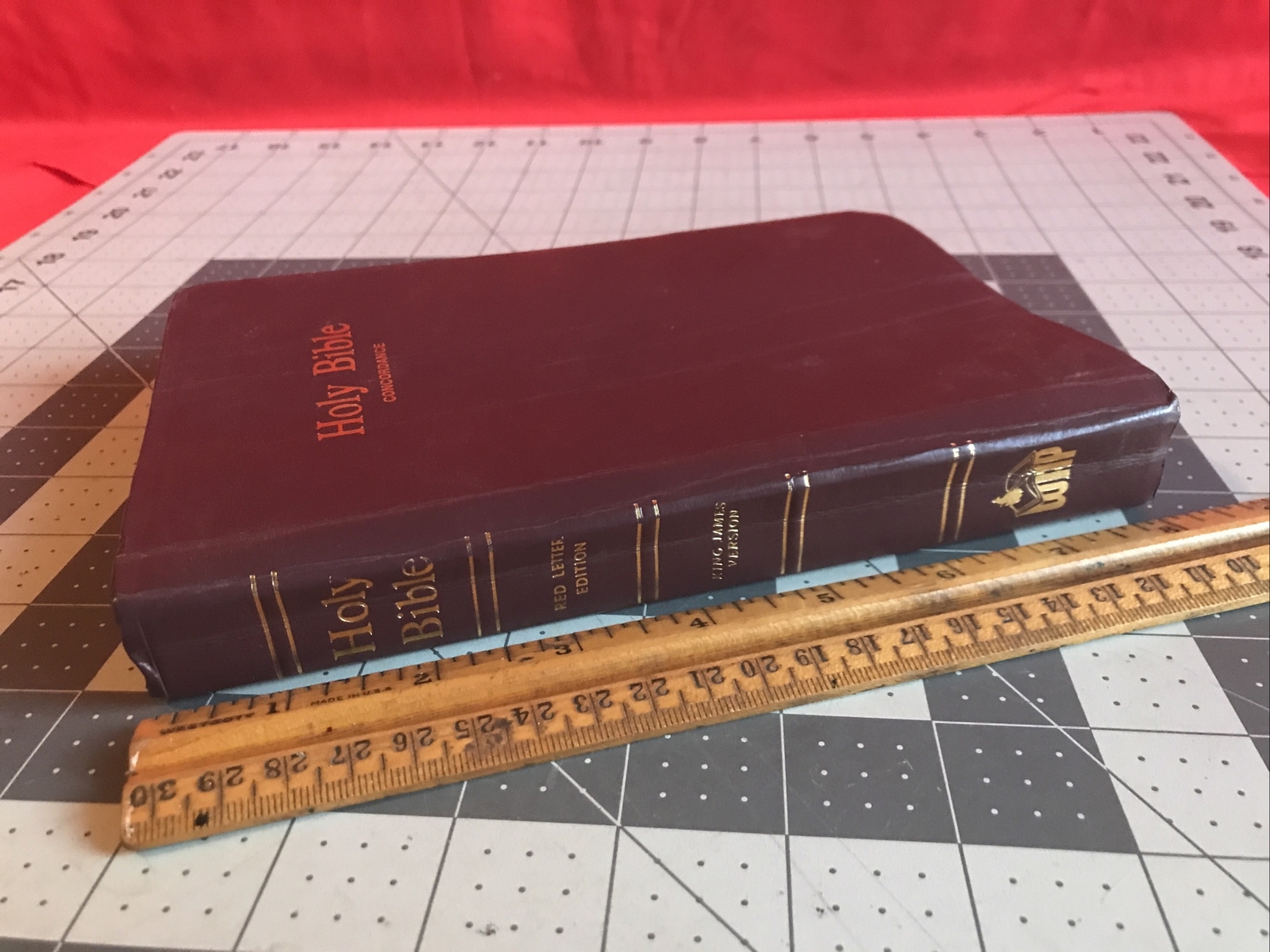 Vintage 1973 Holy Bible Concordance Red Letter Edition Word Aflame Press Rare