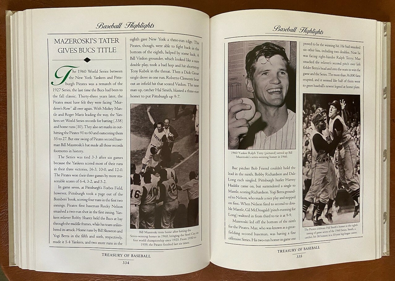 Treasury of Baseball: A Celebration of America’s Pastime! 608 Pages!