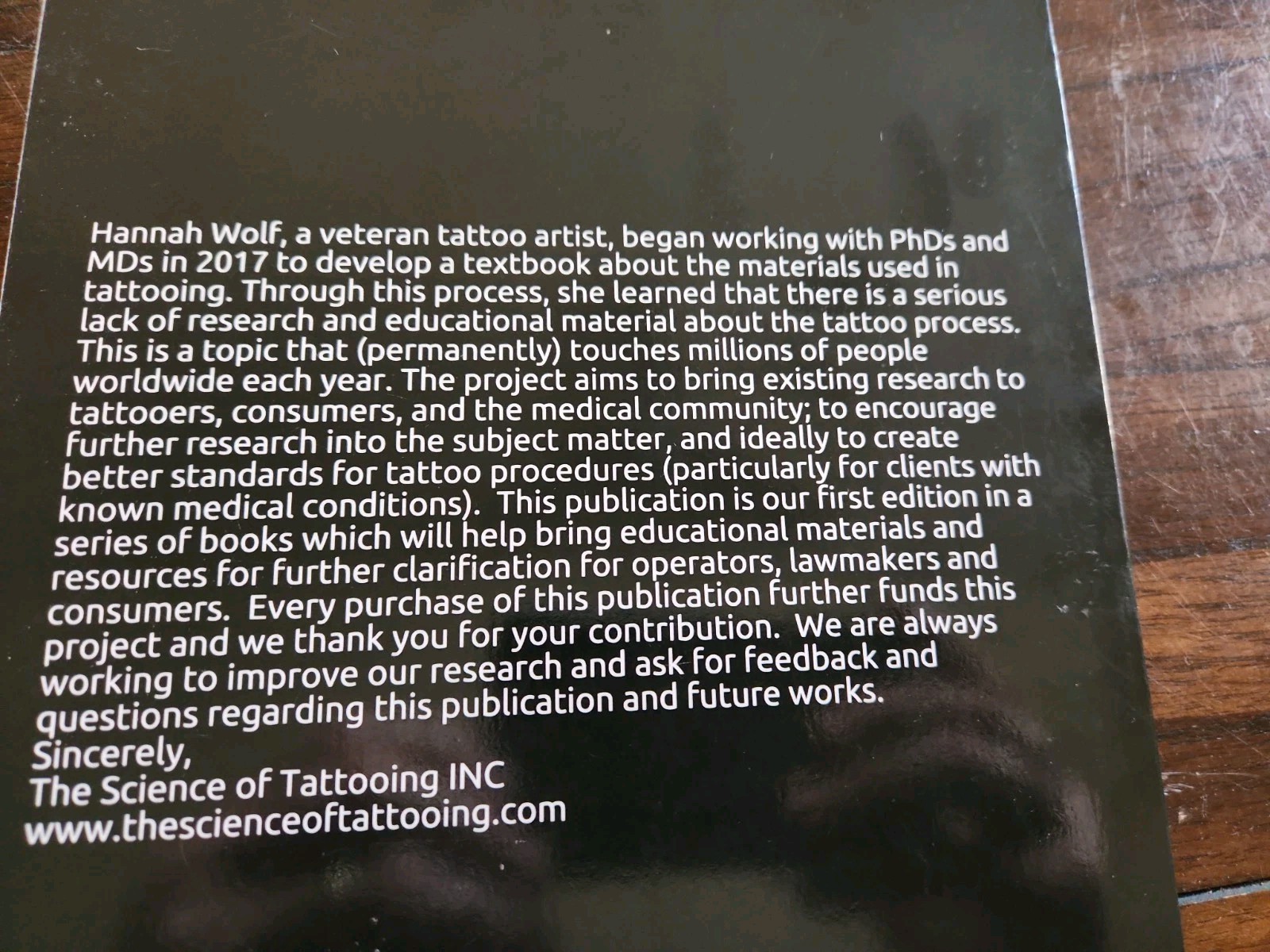 The Science of Tattooing by Warmflash, David, Used VG Condition