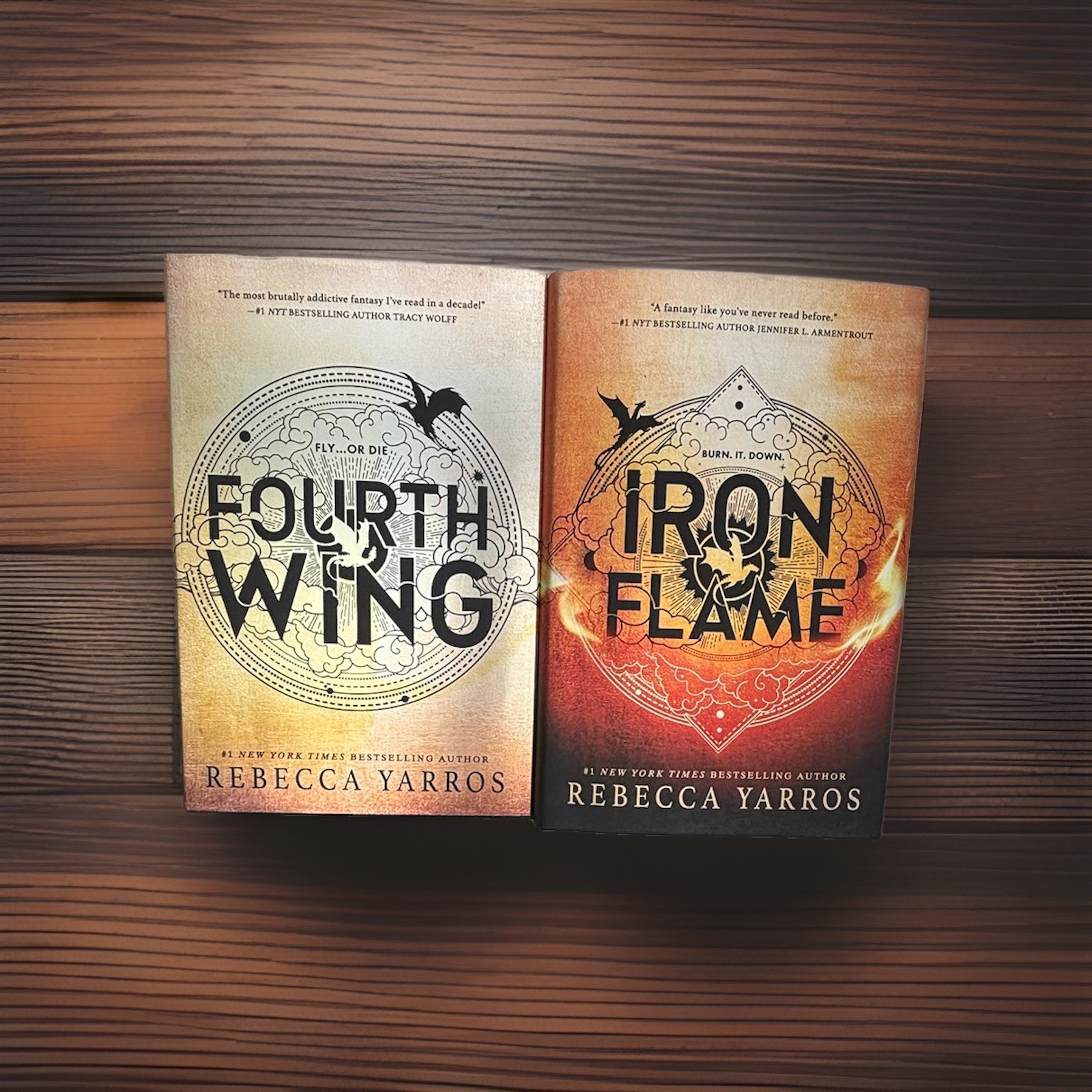 Fourth Wing & Iron Flame Hardcover Lot by Rebecca Yarros – Empyrean Series
