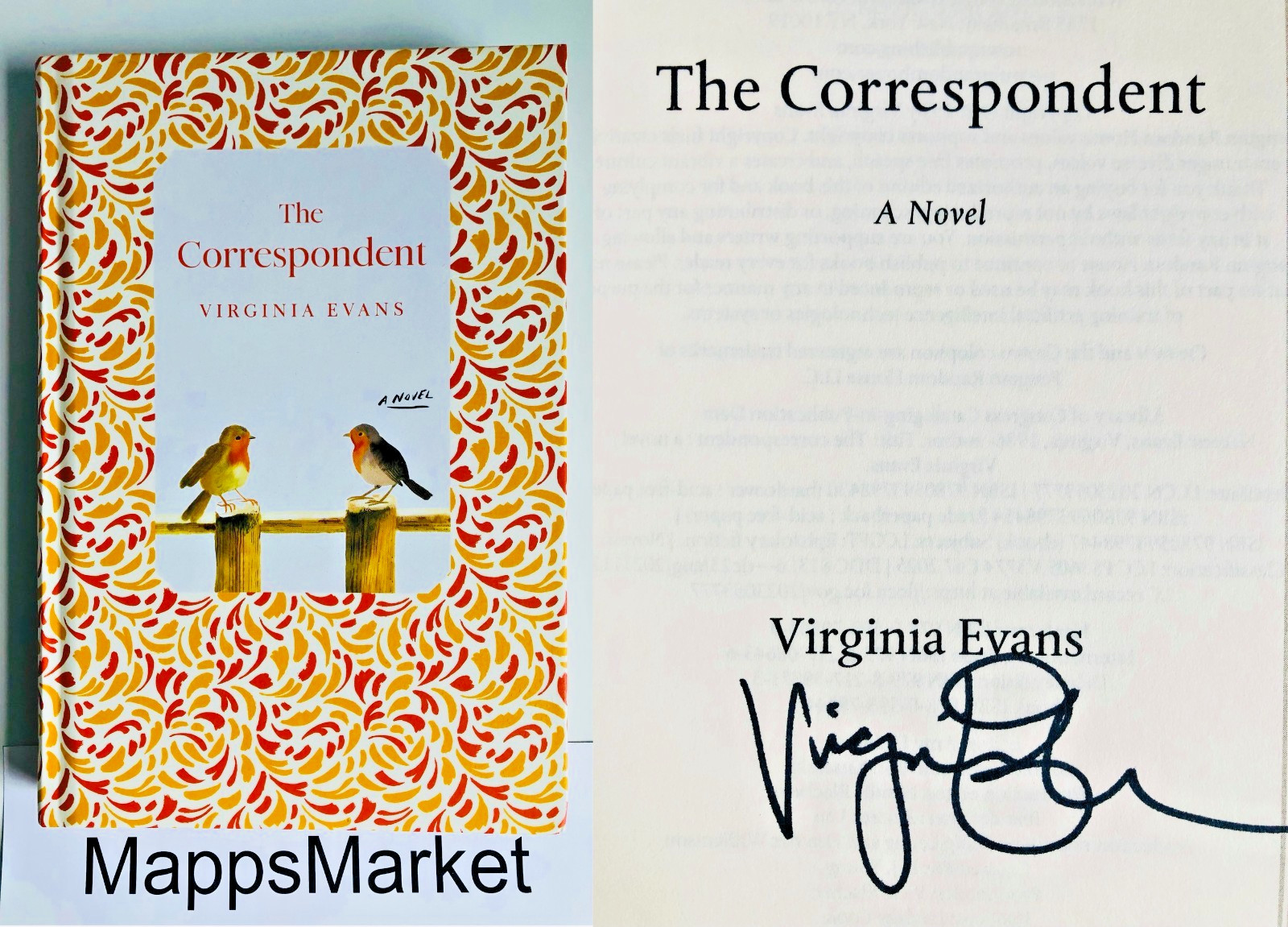 SIGNED The Correspondent by Virginia Evans DELUXE EDITION 1st Print (2026, HC)
