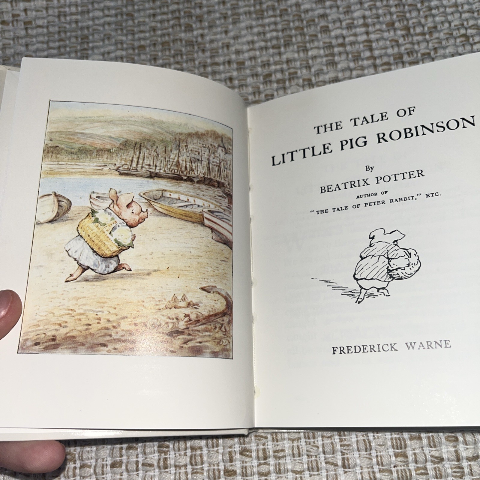The Tale of Little Pig Robinson 1986 by Beatrix Potter #19 Mini Book