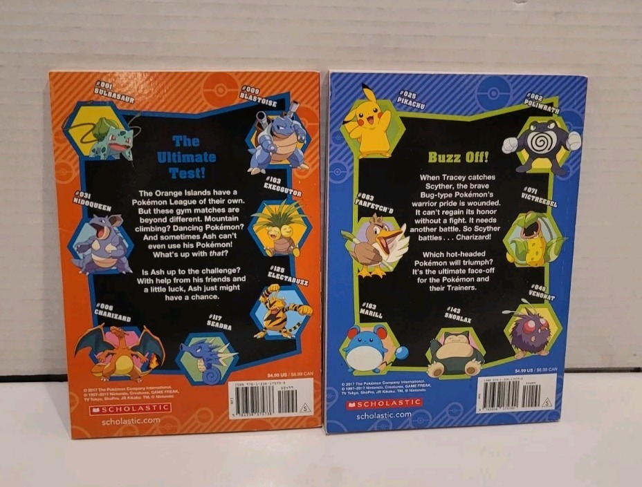 Pokémon Classic Collection Box Set 8 PB Chapter Books 1st Ed Scholastic 2017 GC