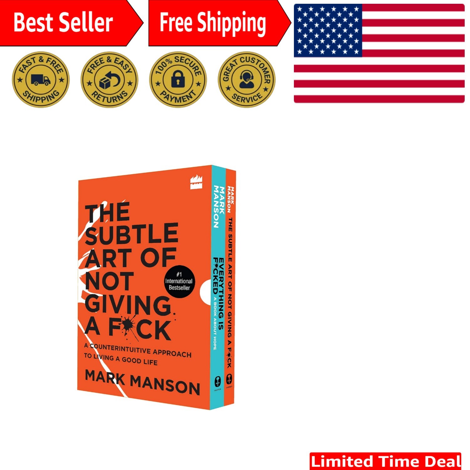 Mark Manson’s Insightful Self-Help Box Set – 448 Pages of Transformation