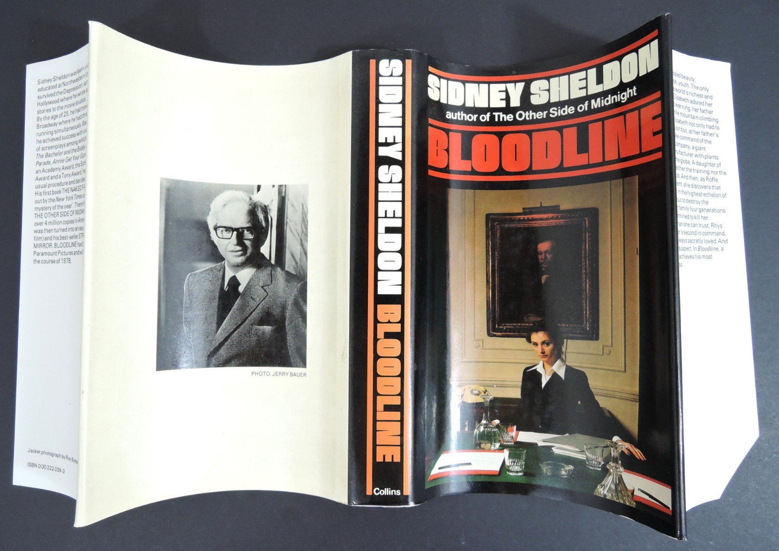 *SIGNED* 1st UK edition 1978 SYDNEY SHELDON 4th book BLOODLINE 367 pages UNREAD